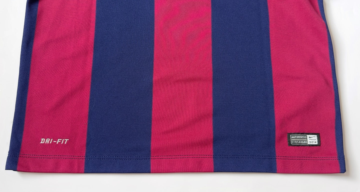 2014/15 Barcelona #9 SUAREZ Home Jersey (S)