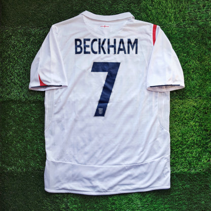 2005/07 England #7 BECKHAM Home Jersey (M)