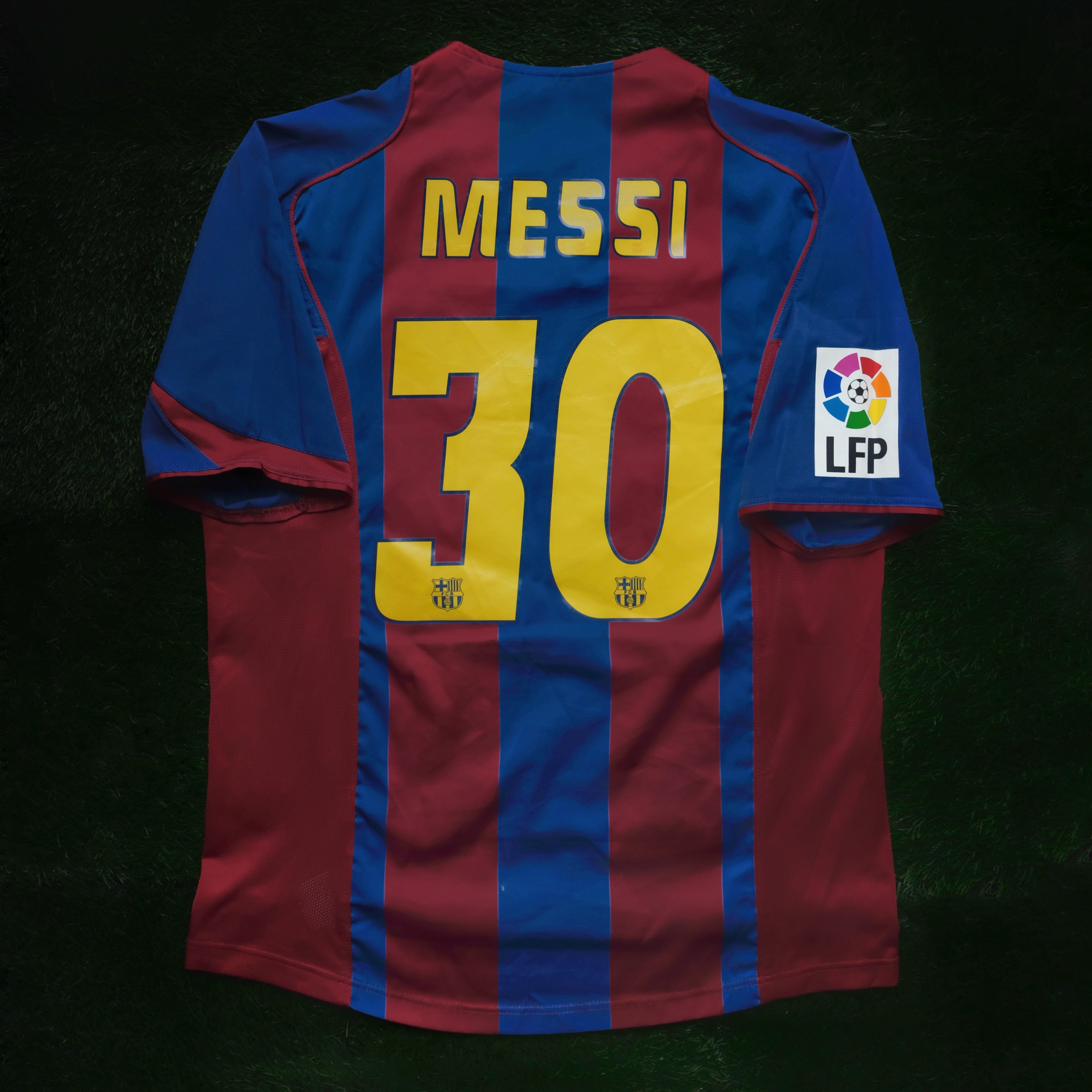 2004/05 Barcelona #30 MESSI Home Jersey (L) – Double Kick Football