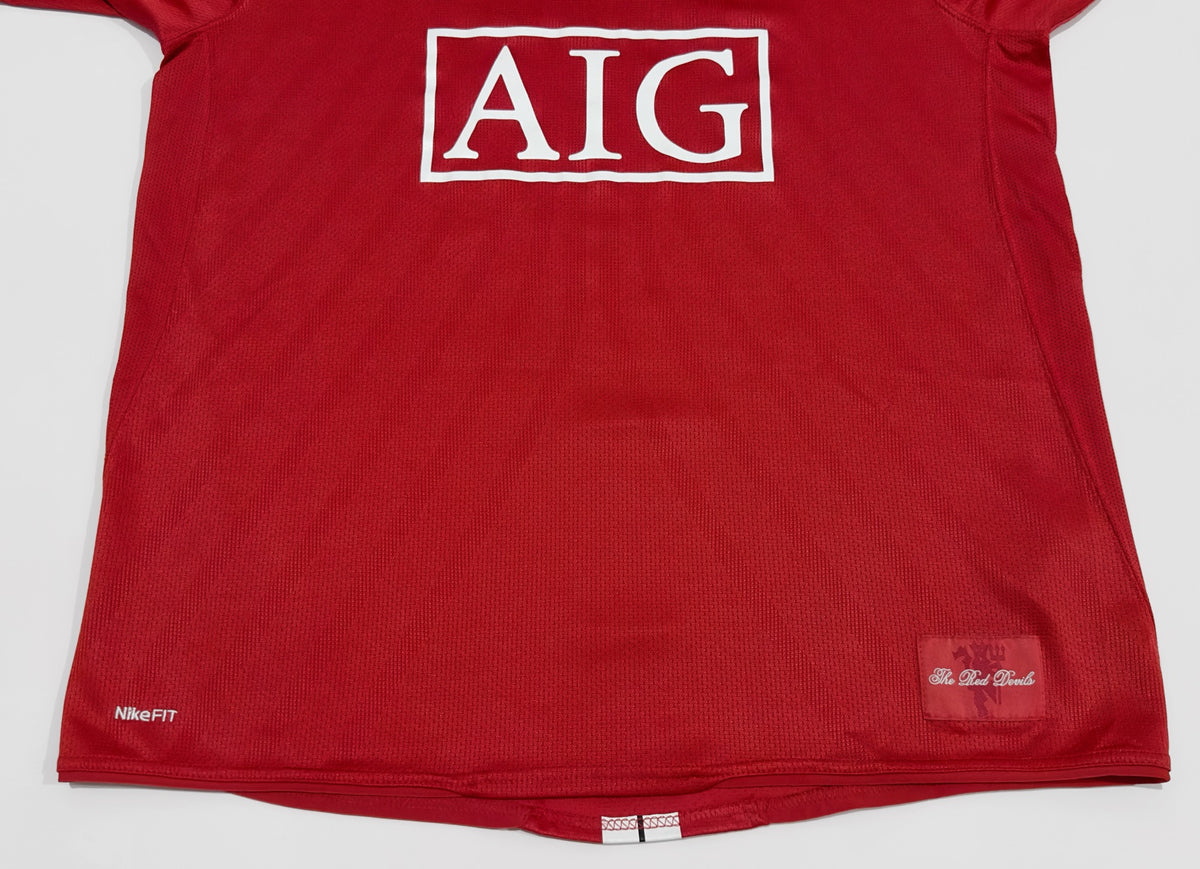 2007/08 Man Utd #18 SCHOLES Home Jersey (L)