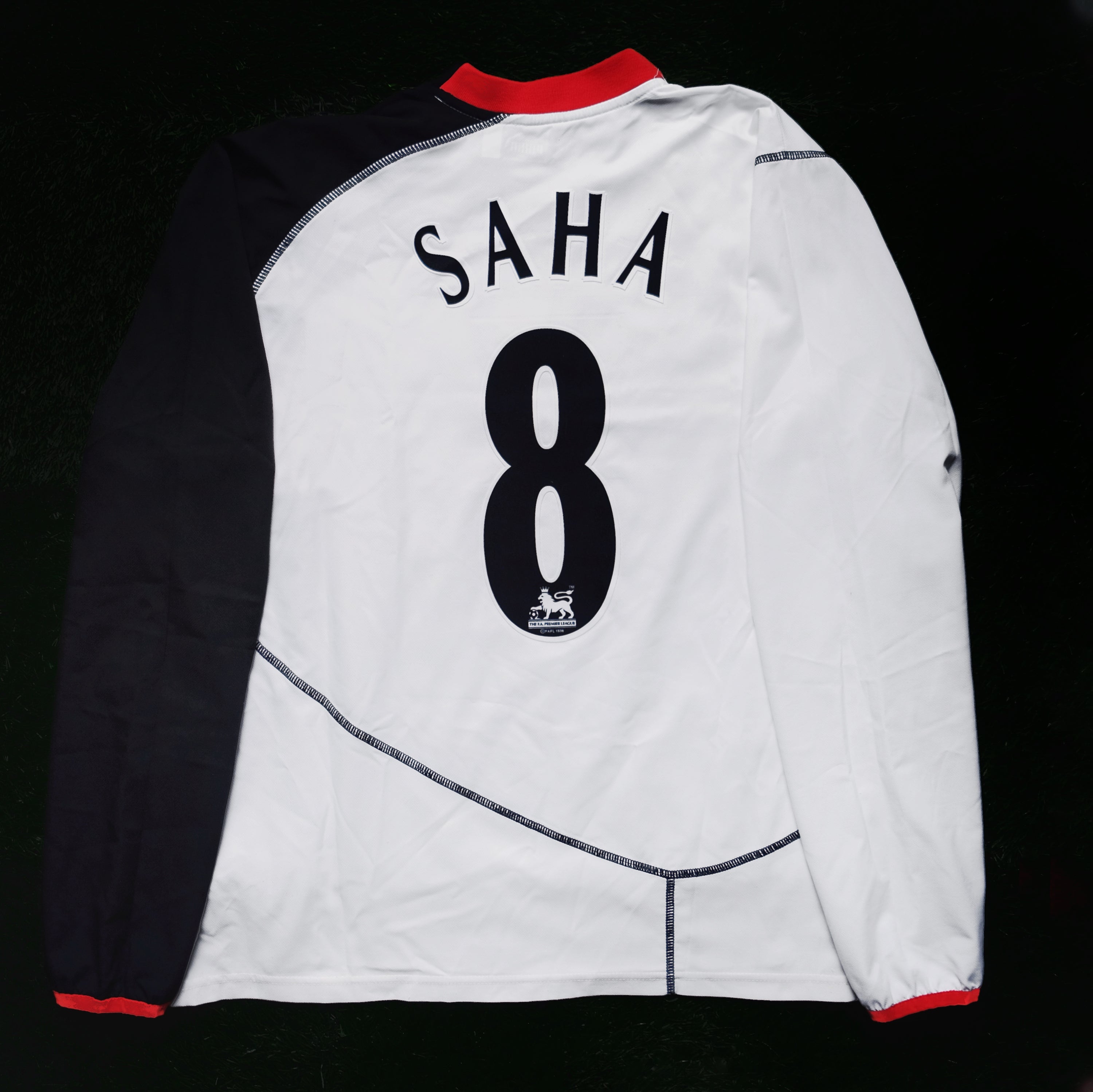 2003/05 Fulham #8 SAHA Home Jersey (L) L/S