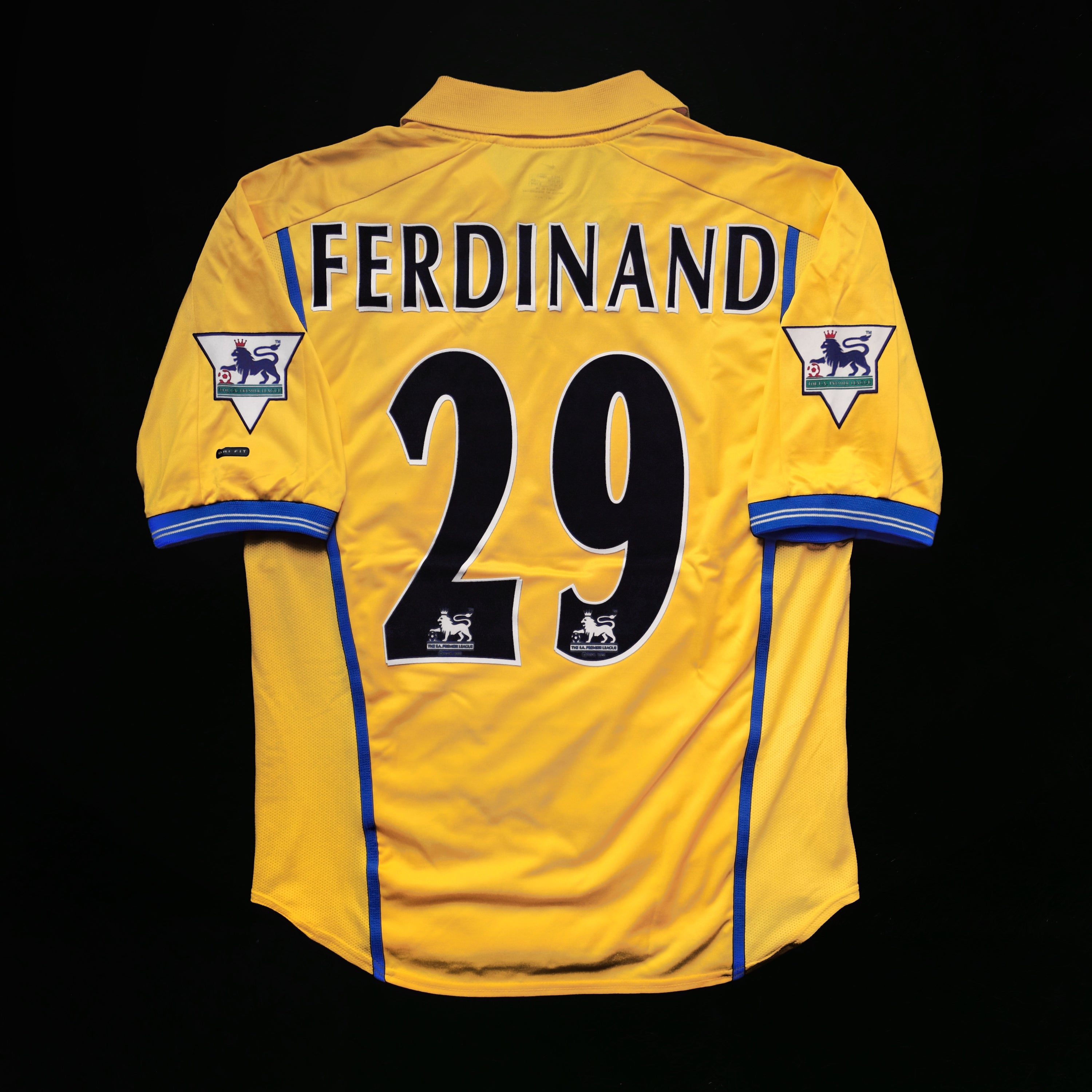 2000/02 Leeds United #29 FERDINAND Away Jersey (S)