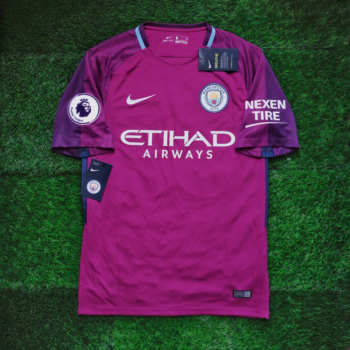 2017/18 Man City #33 G. JESUS Away Jersey (S)