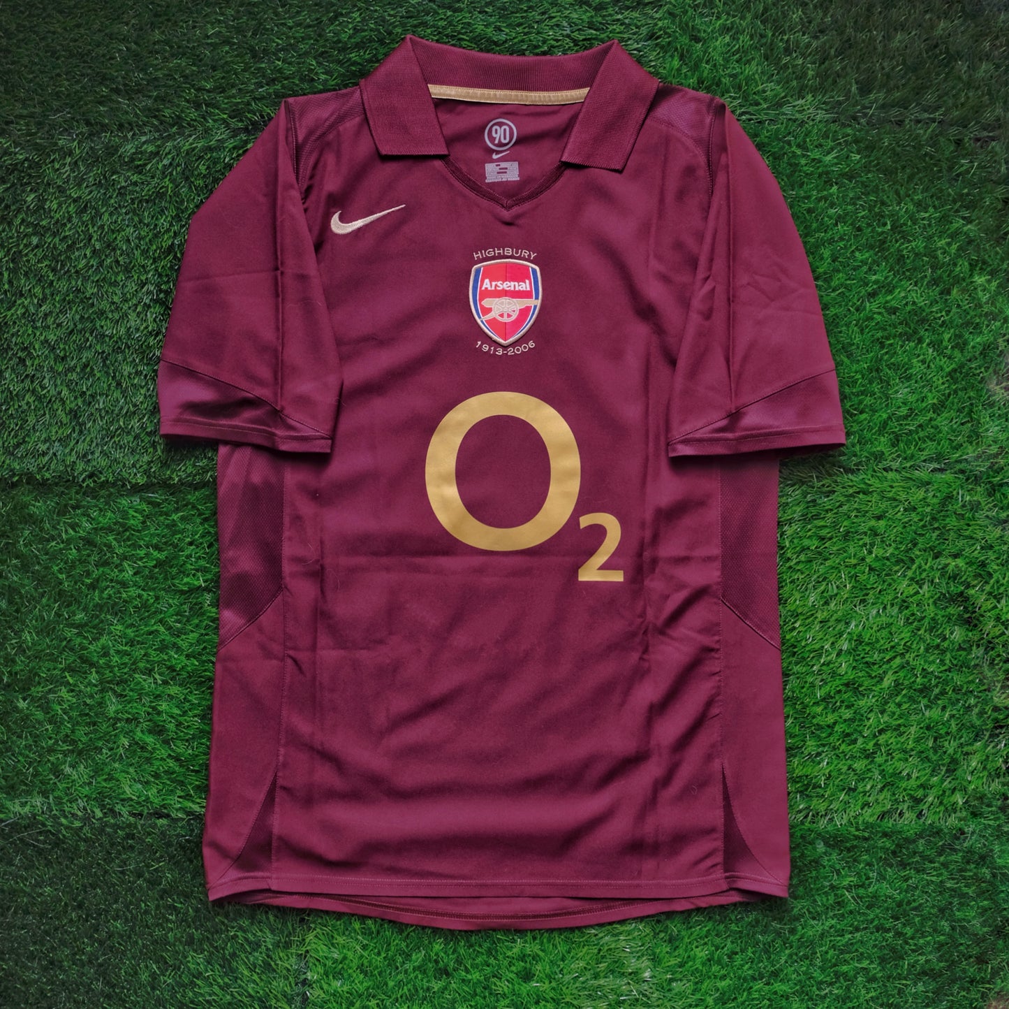 2005/06 Arsenal #3 COLE Home Jersey (S)