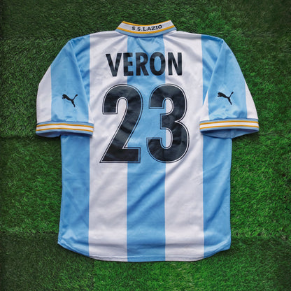 1999/00 Lazio #23 VERON European Home Jersey (S)