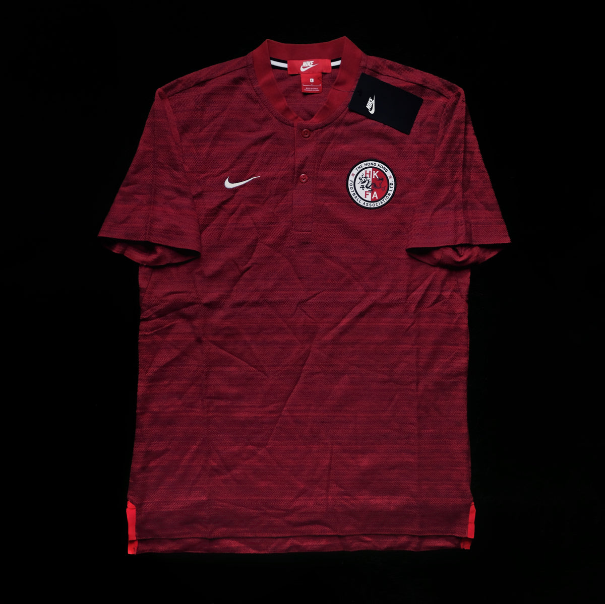 Nike Hong Kong Red Polo Shirt (L)
