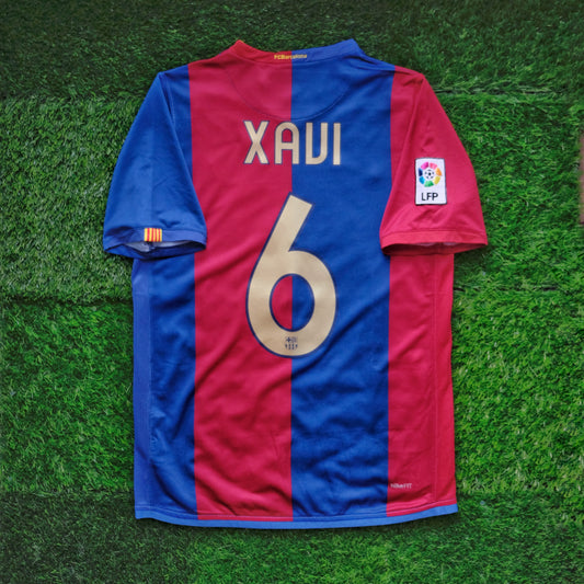 2006/07 Barcelona #6 XAVI Home Jersey (S)