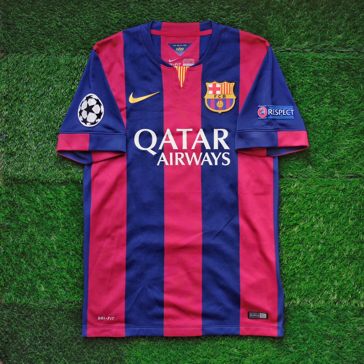 2014/15 Barcelona #9 SUAREZ Home Jersey (S)