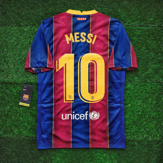 2020/21 Barcelona #10 MESSI Home Jersey (S)