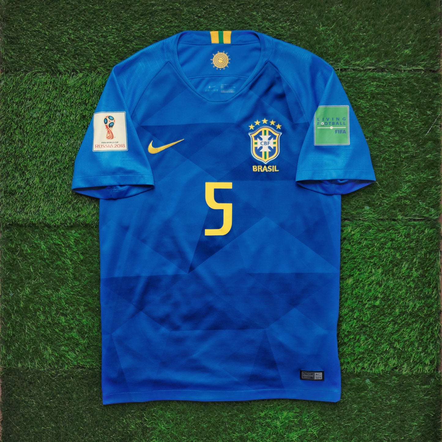 2018 Brazil #5 CASEMIRO Away Jersey (S)