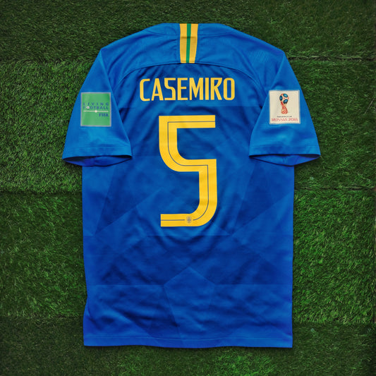 2018 Brazil #5 CASEMIRO Away Jersey (S)