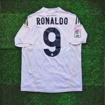 2009/10 Real Madrid #9 RONALDO Home Jersey (Y)