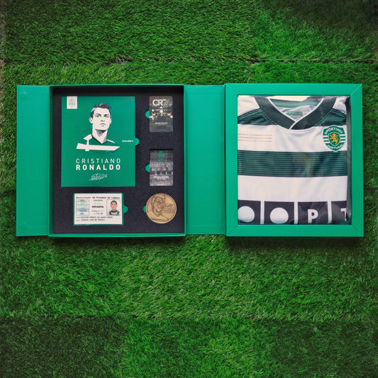 2002/03 Sporting CP #28 C.RONALDO Home Jersey Remake Boxset (L)