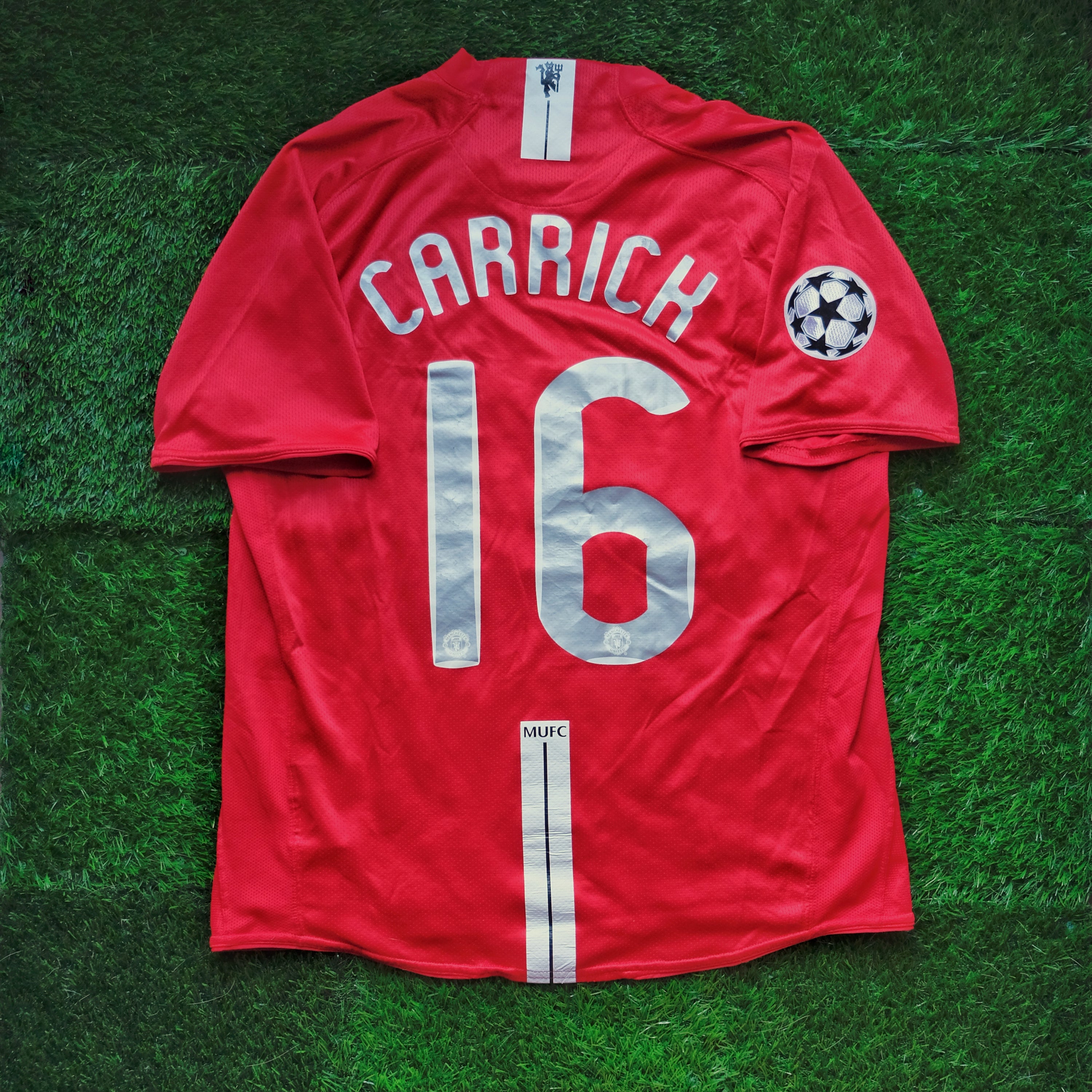 2007/08 Man Utd #16 CARRICK Home Jersey (L)