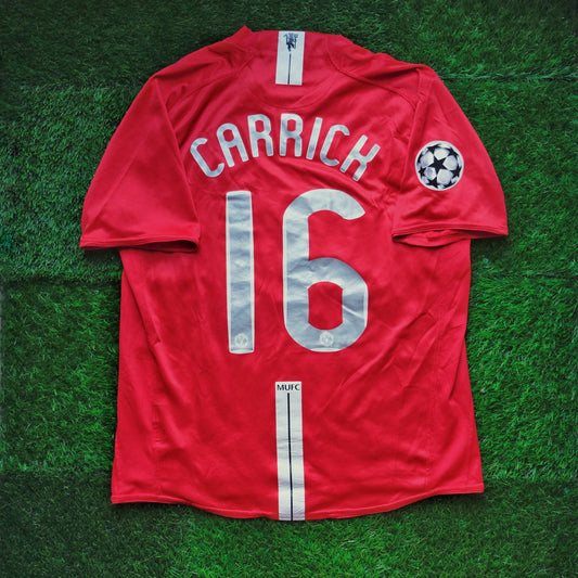 2007/08 Man Utd #16 CARRICK Home Jersey (L)