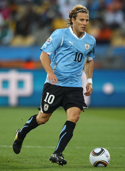 2010/12 Uruguay #10 FORLAN Home Jersey (L)