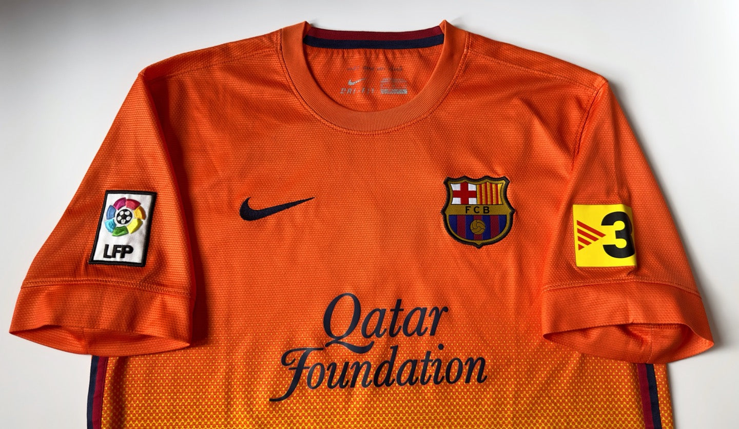 2012/13 Barcelona #7 DAVID VILLA Away Jersey (M)