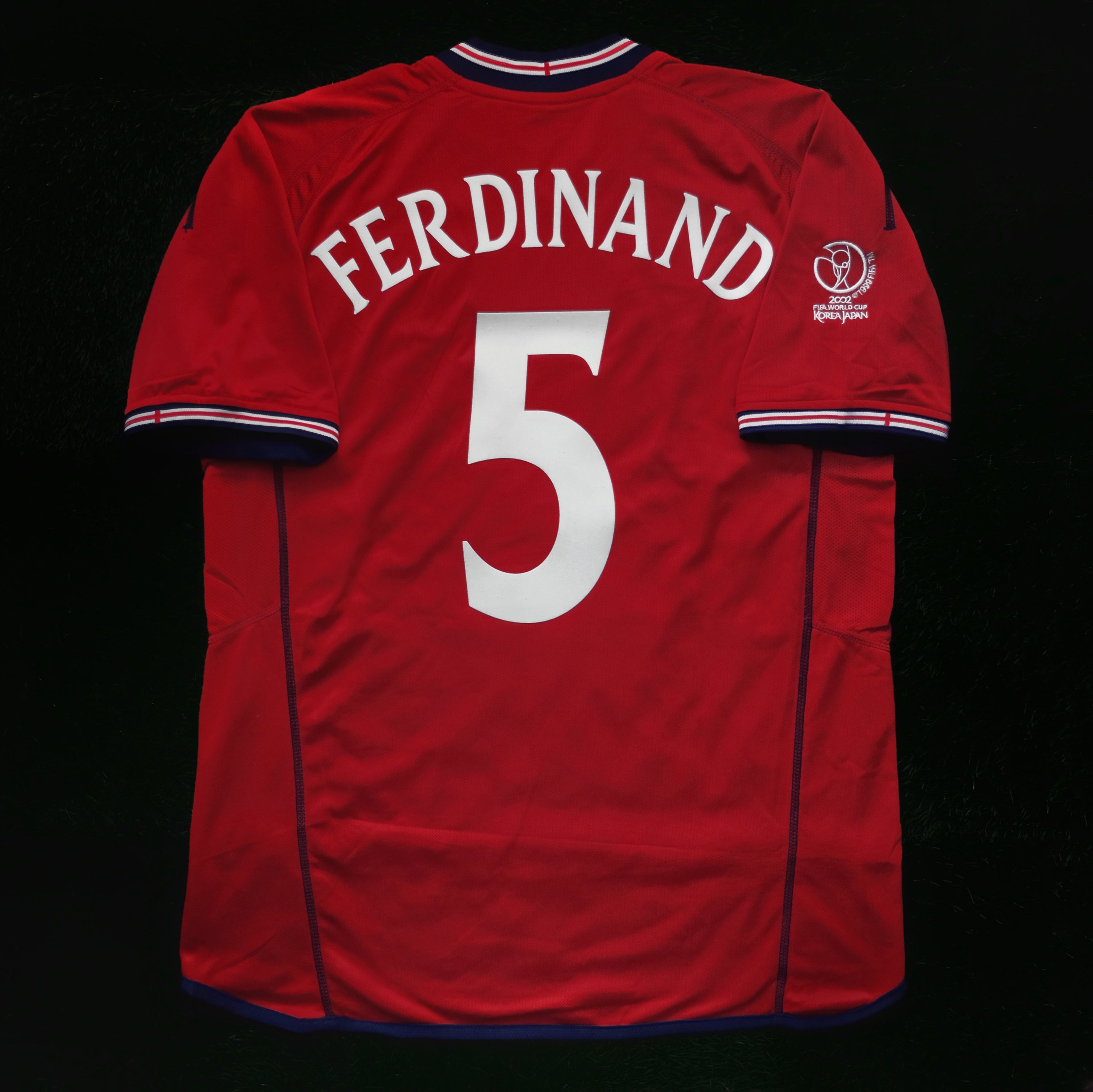 2002/04 England #5 FERDINAND Away Jersey (L)