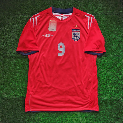 2004/06 England #9 ROONEY Away Jersey (M)