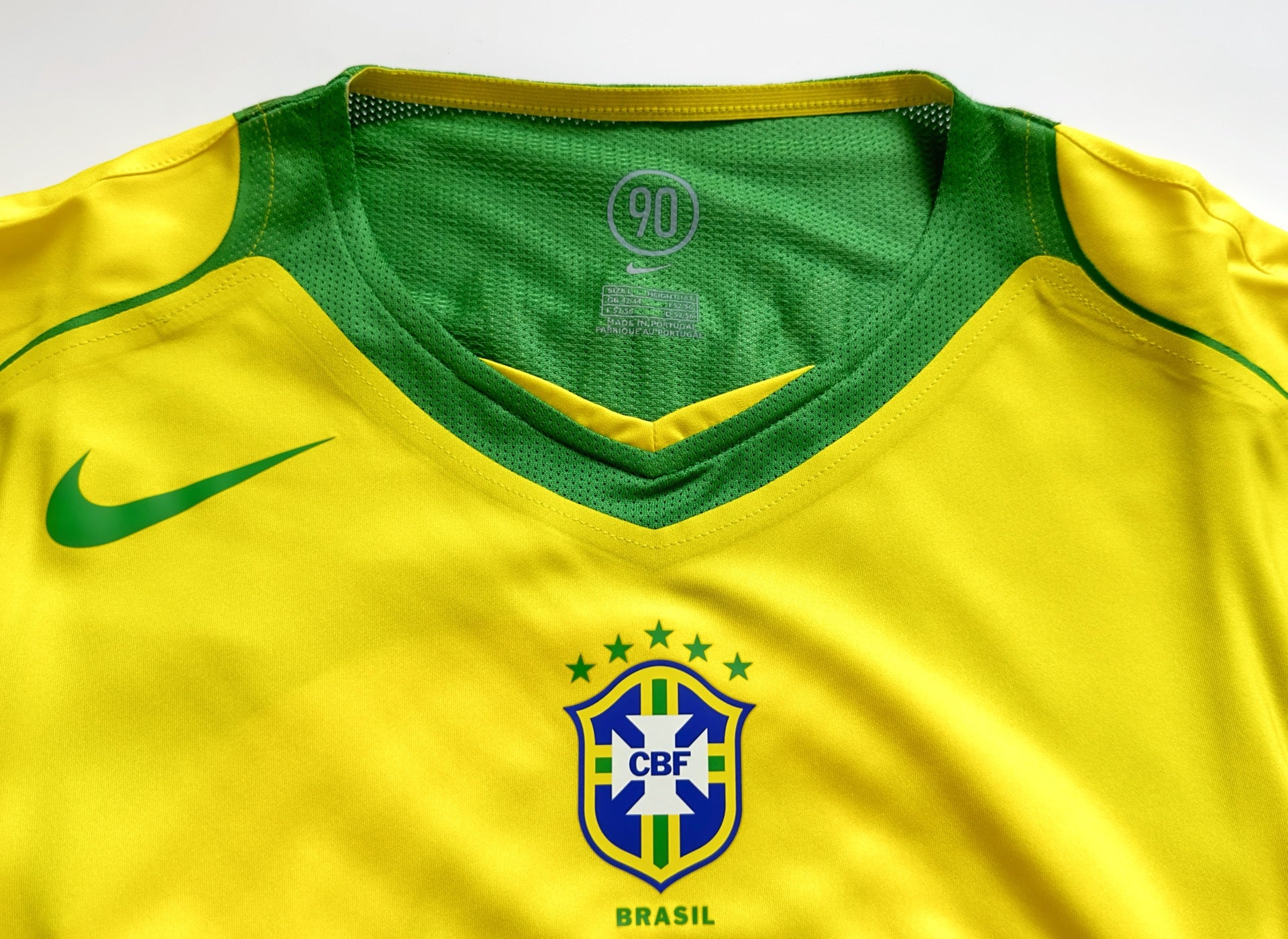 2004 Brazil #9 RONALDO Home Jersey Nike Total 90 Boxset (L)