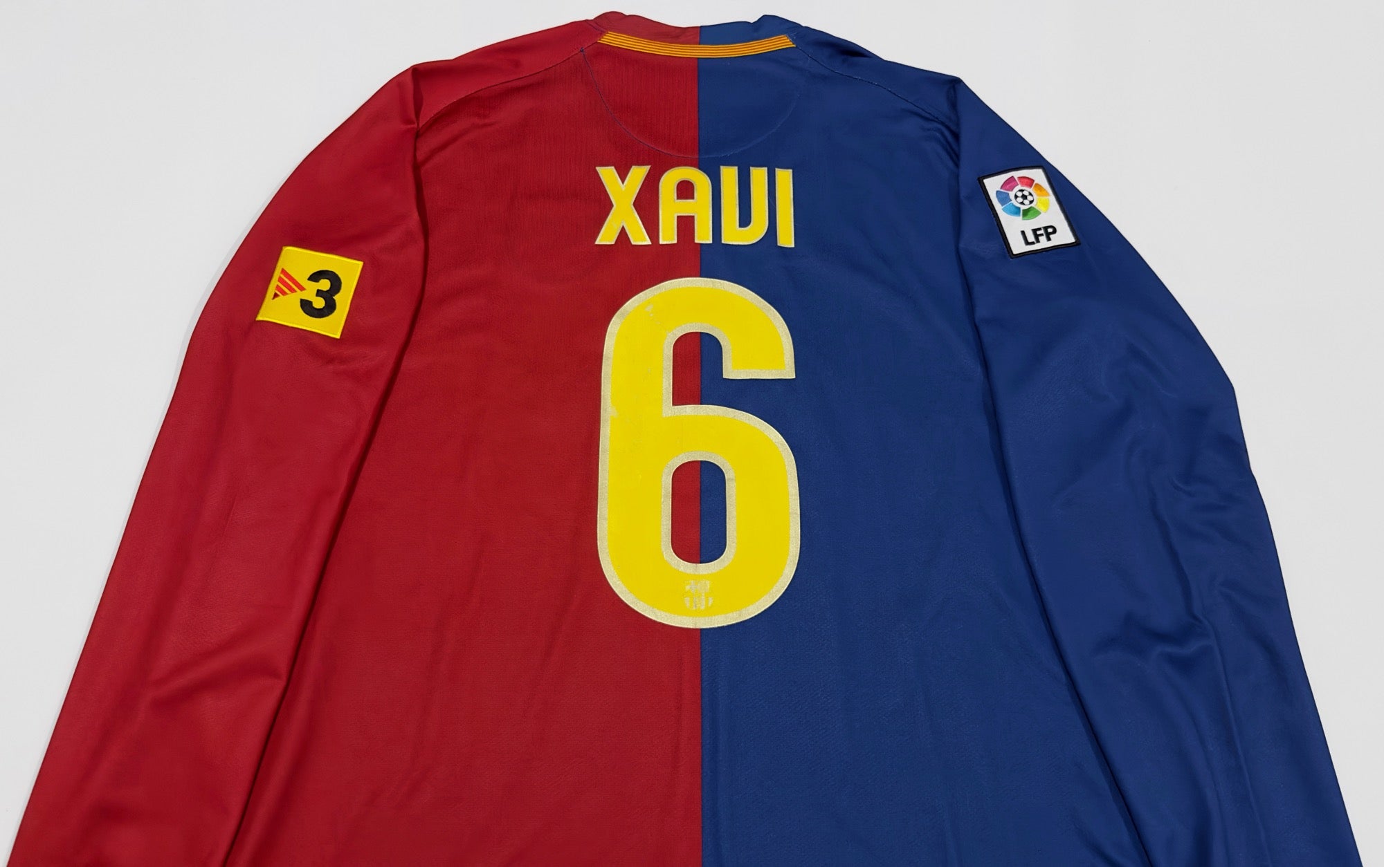 2008/09 Barcelona #6 XAVI Home Jersey (L) L/S