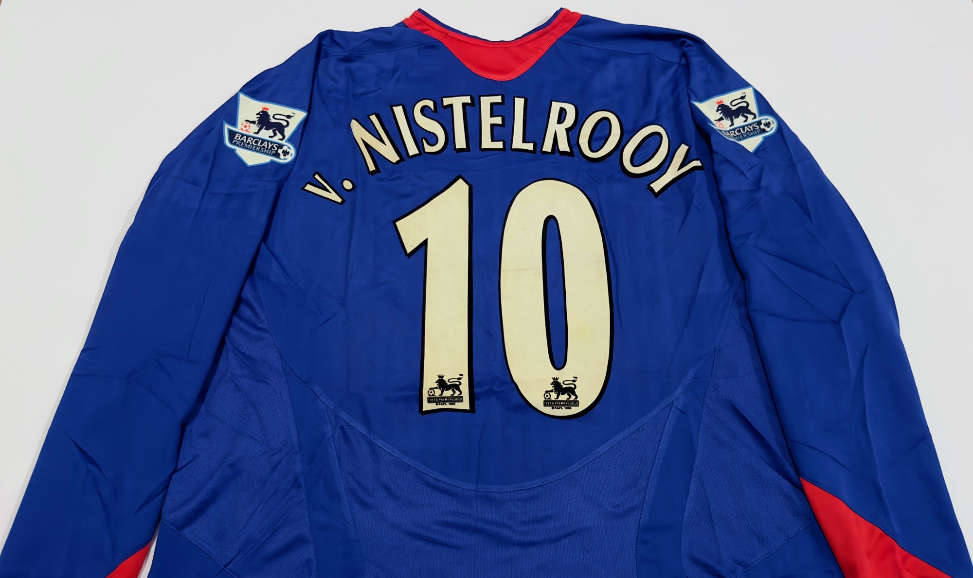 2005/06 Man Utd #10 V.NISTELROOY Away Jersey (2XL) L/S