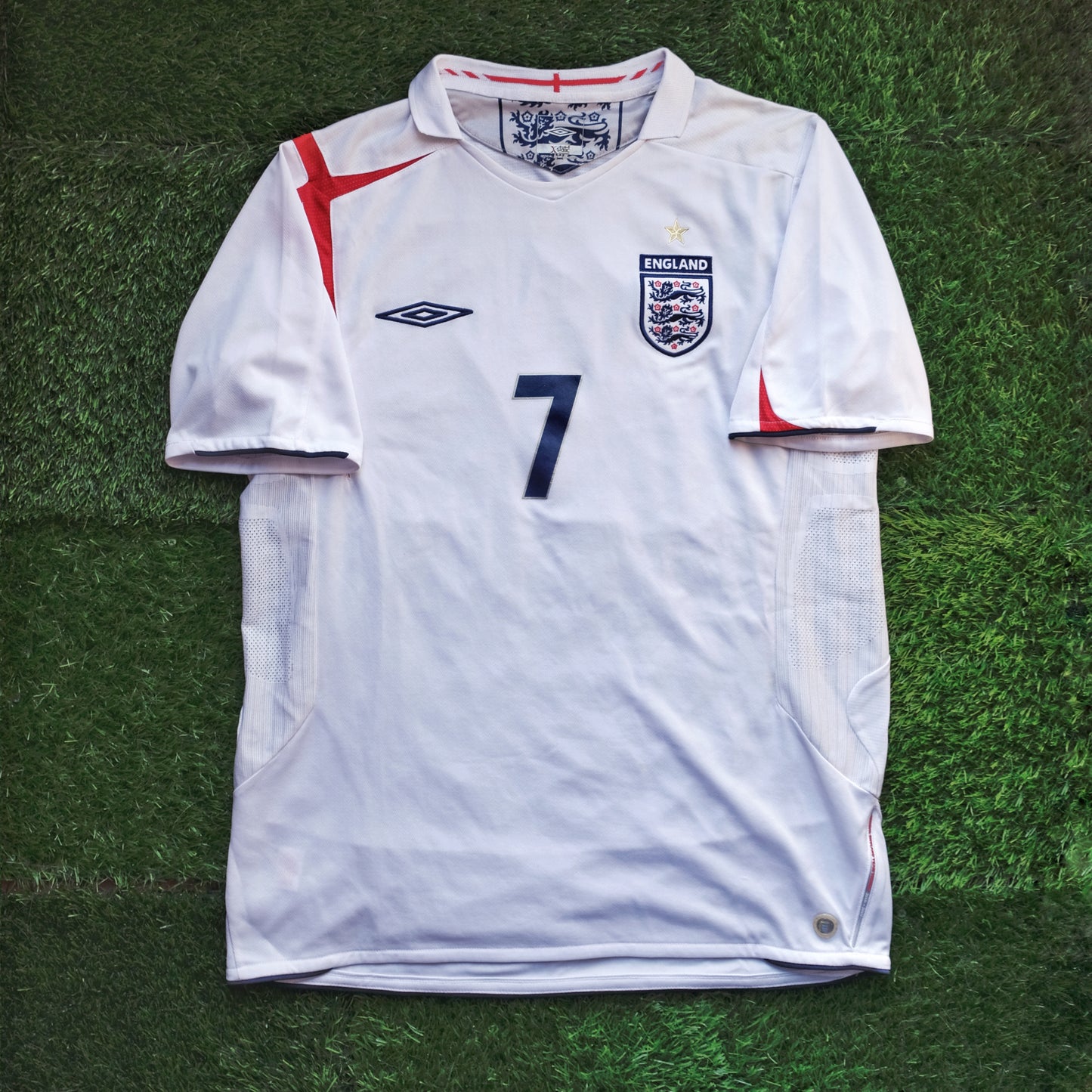 2005/07 England #7 BECKHAM Home Jersey (M)