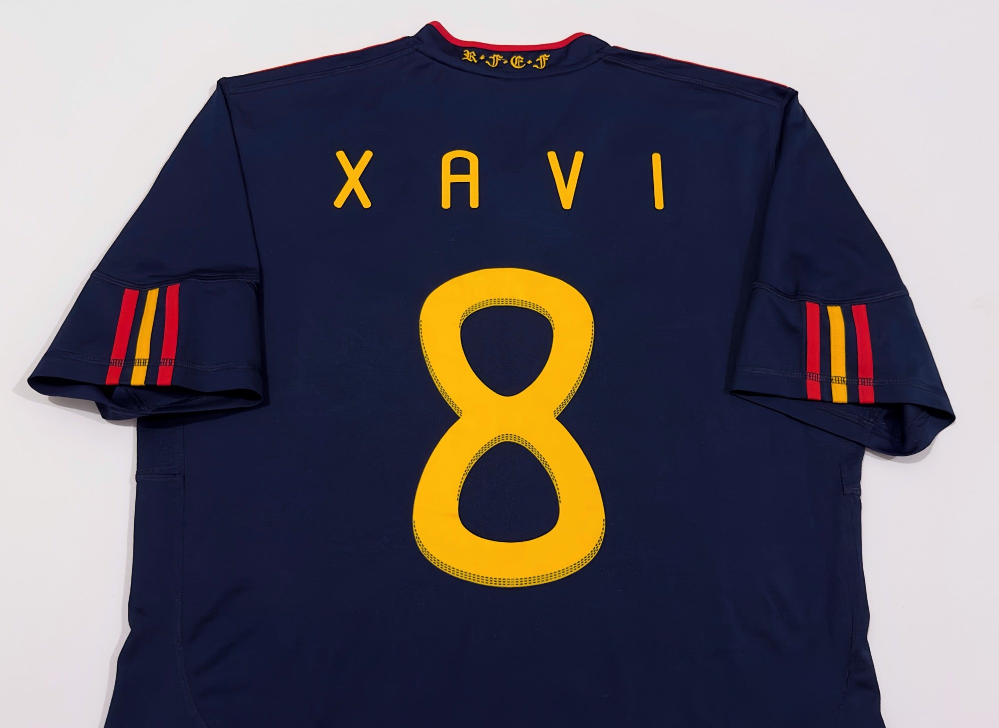 2010 Spain #8 XAVI Away Jersey (L)