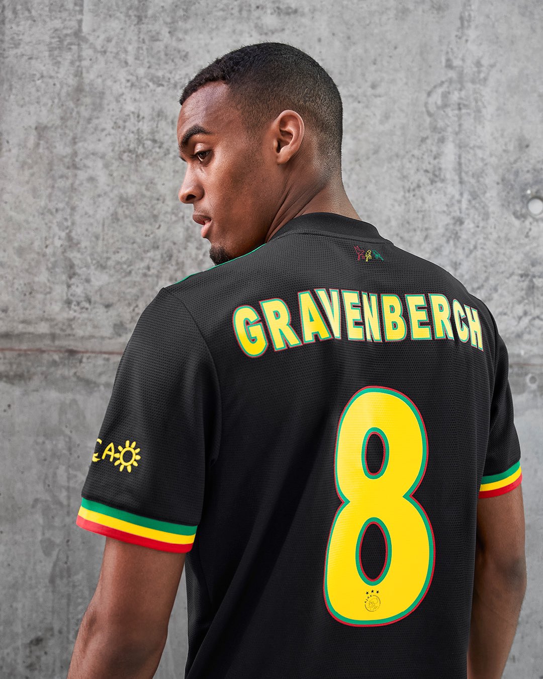 Soccer Ajax New Jersey Bob Marley Camiseta Ajax Bob Marley Jersey