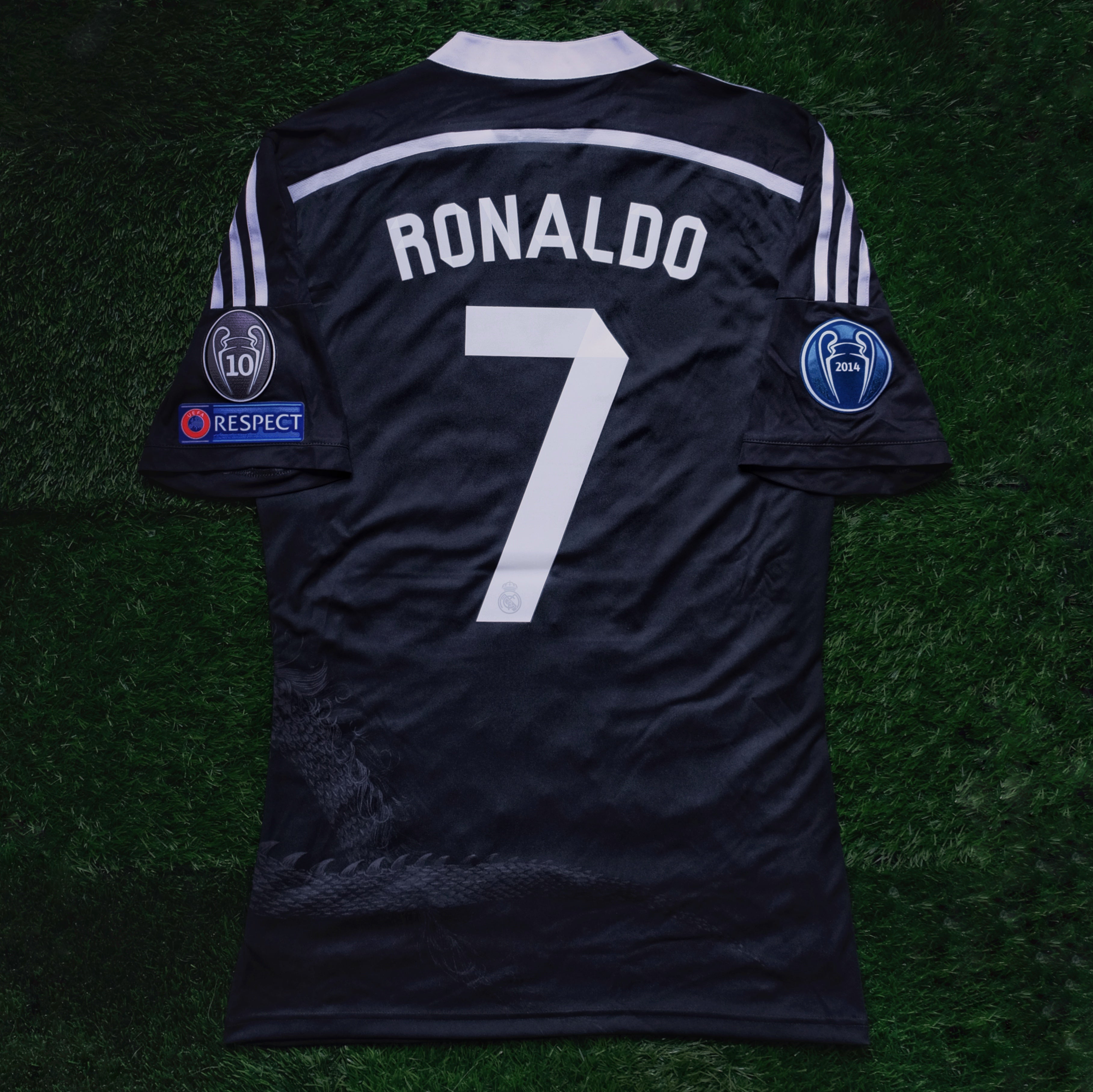 2014/15 Real Madrid #7 RONALDO Third Jersey Boxset (L) – Double
