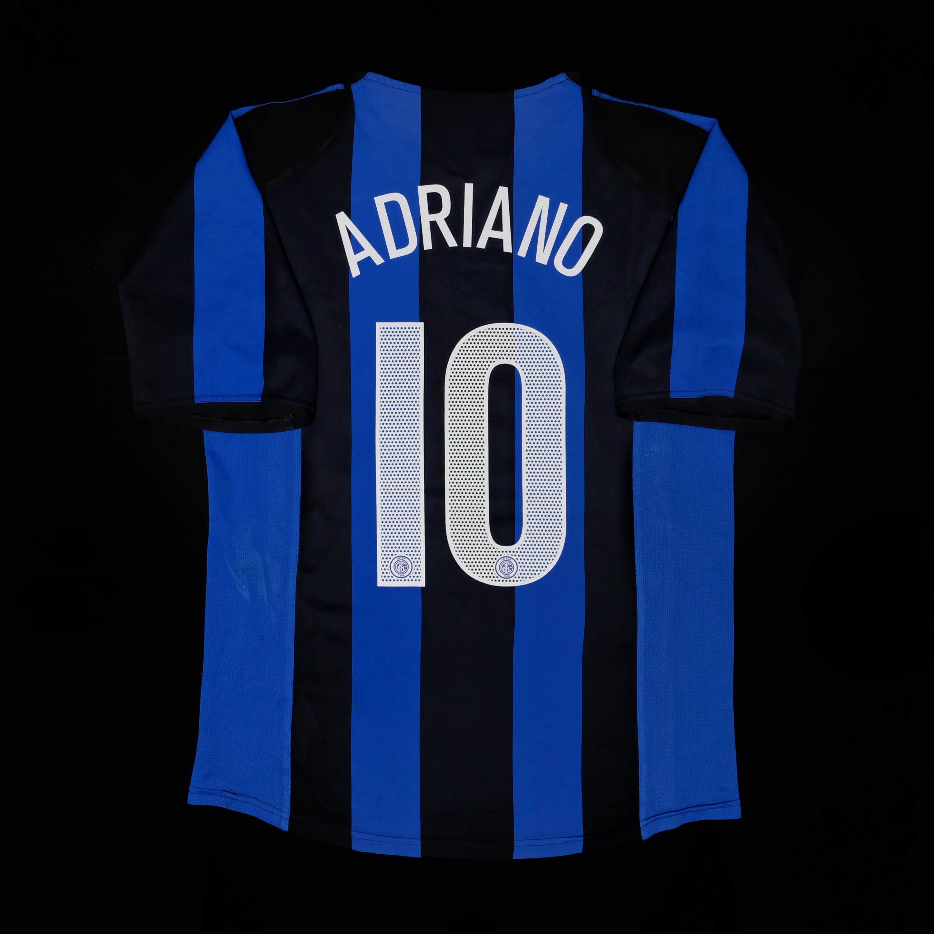 2004/05 Inter Milan #10 ADRIANO Home Jersey (M)