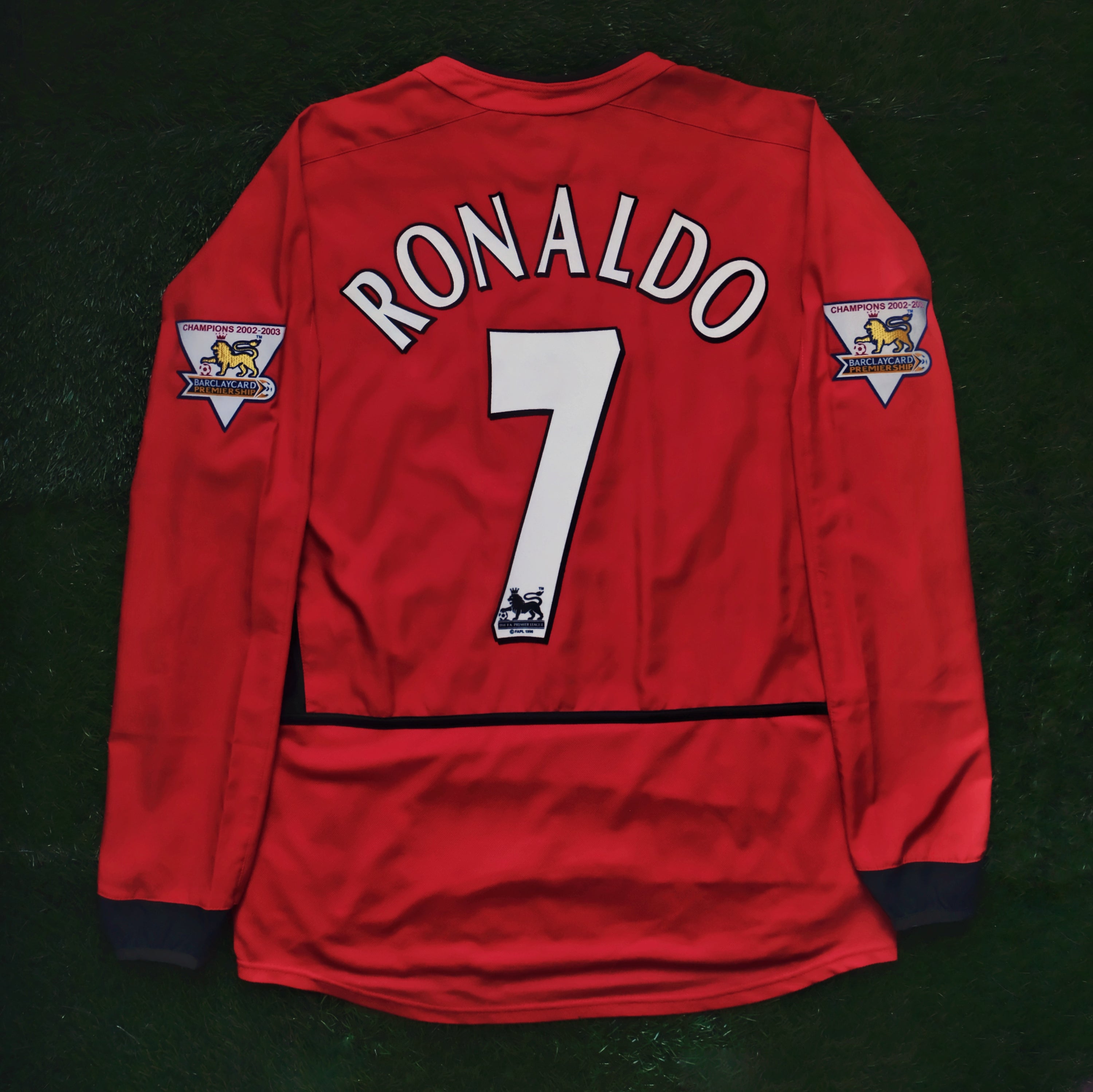 2003/04 Man Utd #7 RONALDO Home Jersey (M) L/S