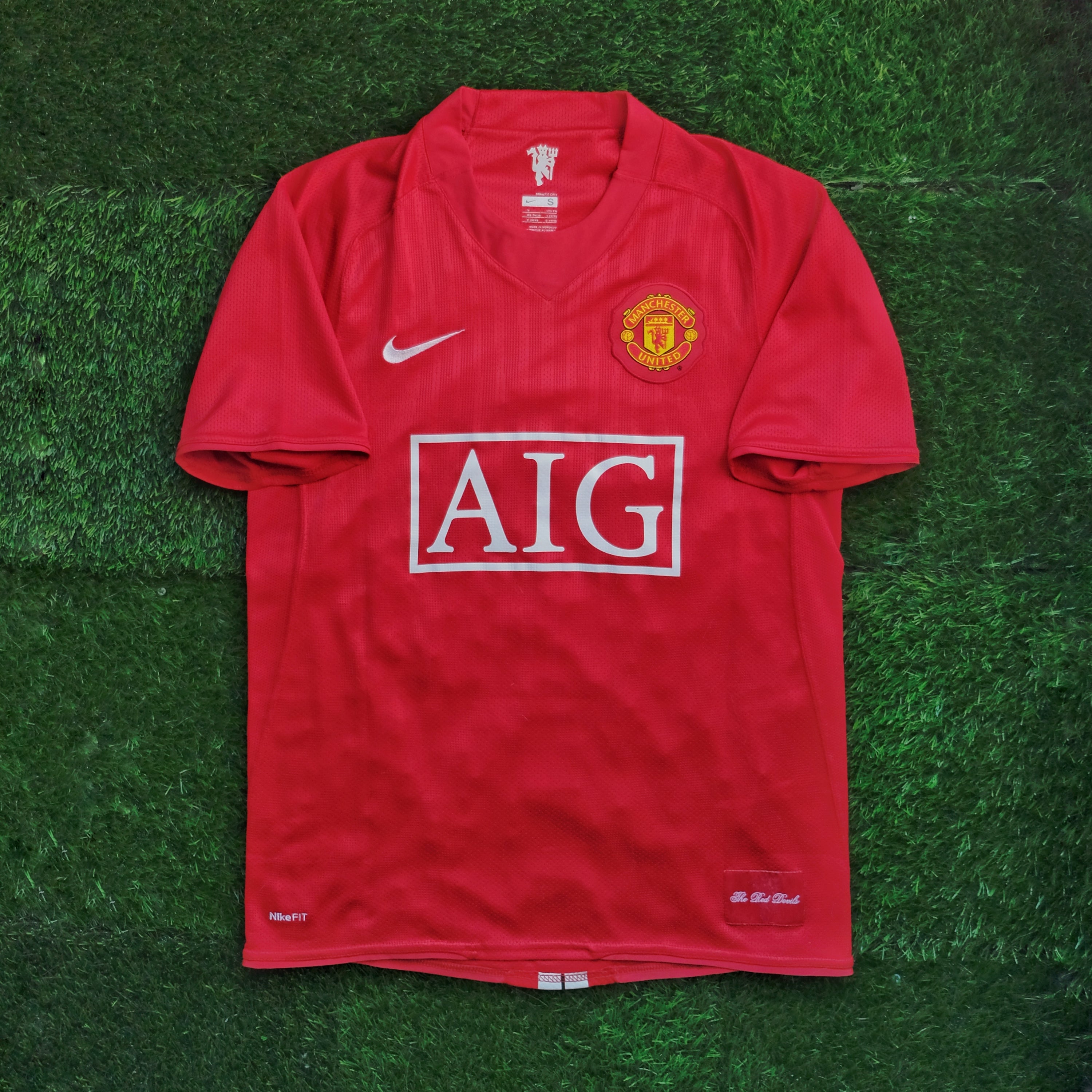 2007/09 Man Utd Home Jersey (S)