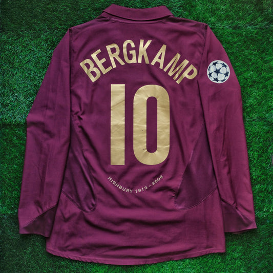 2005/06 Arsenal #10 BERGKAMP Home Jersey (L) L/S