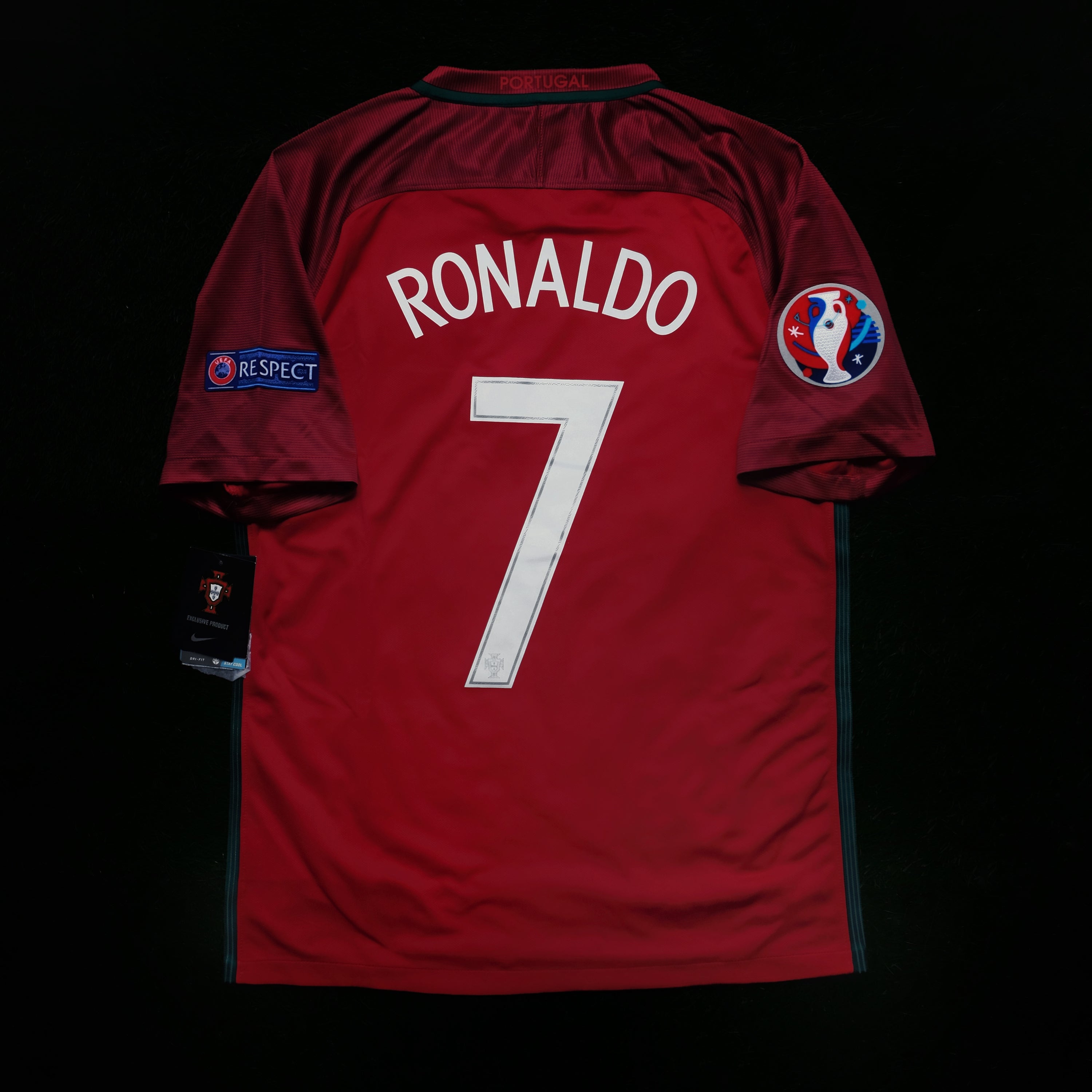 2016/17 Portugal #7 RONALDO Home Jersey (M)