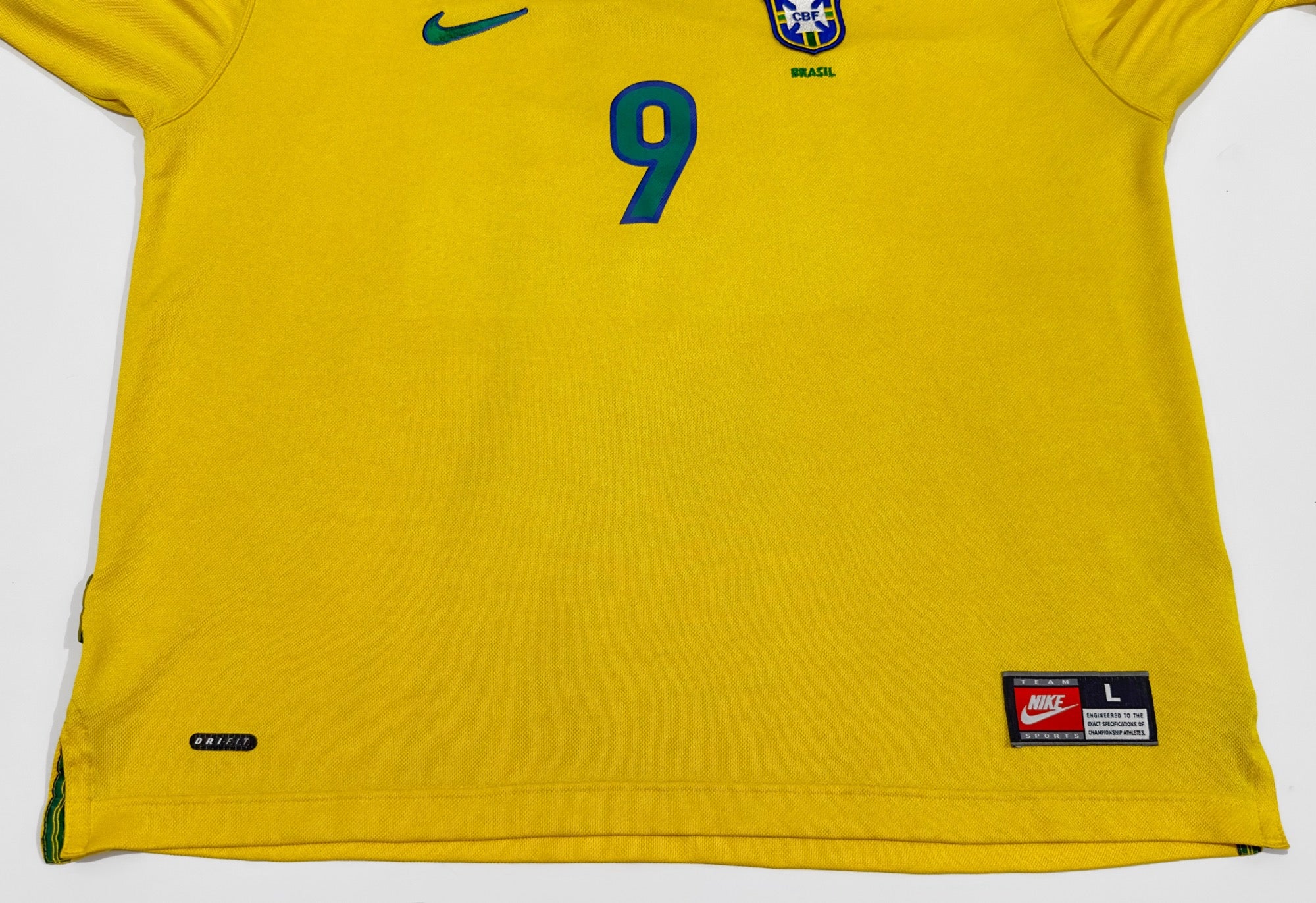 1998/00 Brazil #9 RONALDO Home Jersey (L)