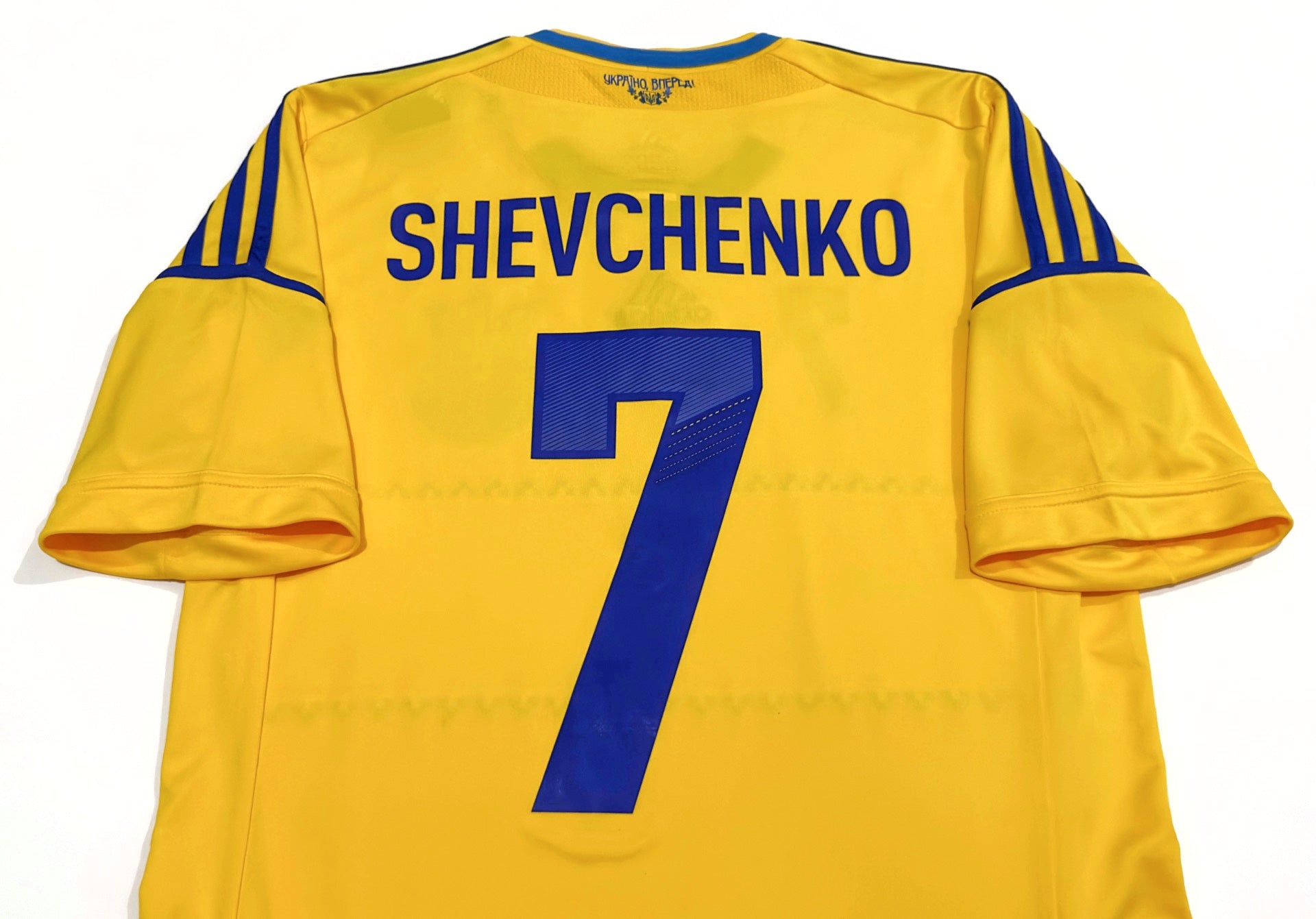 2012/14 Ukraine #7 SHEVCHENKO Home Jersey (S) – Double Kick
