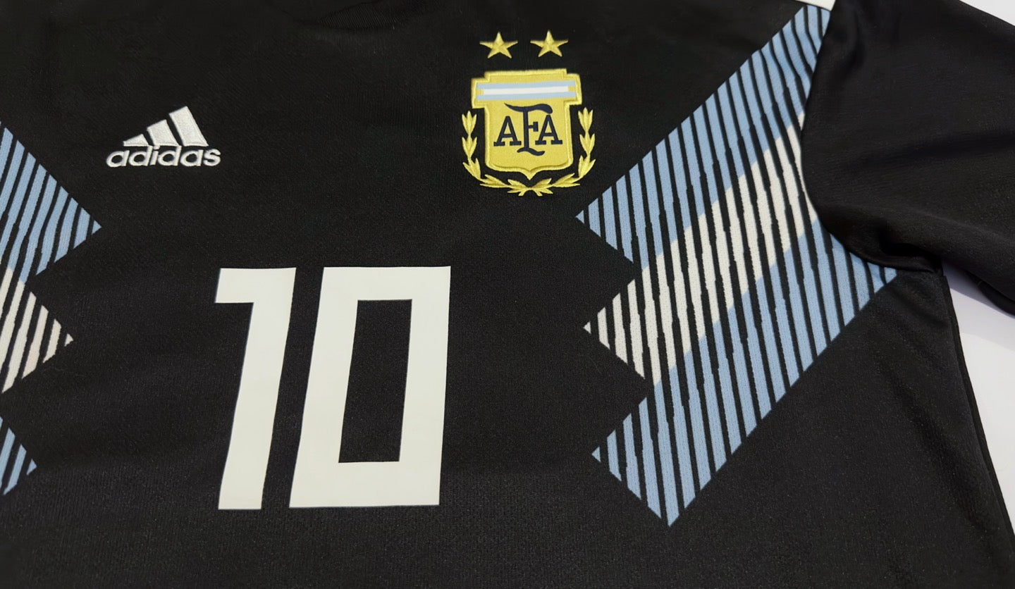 2018/19 Argentina #10 MESSI Away Jersey (M) – Double Kick Football