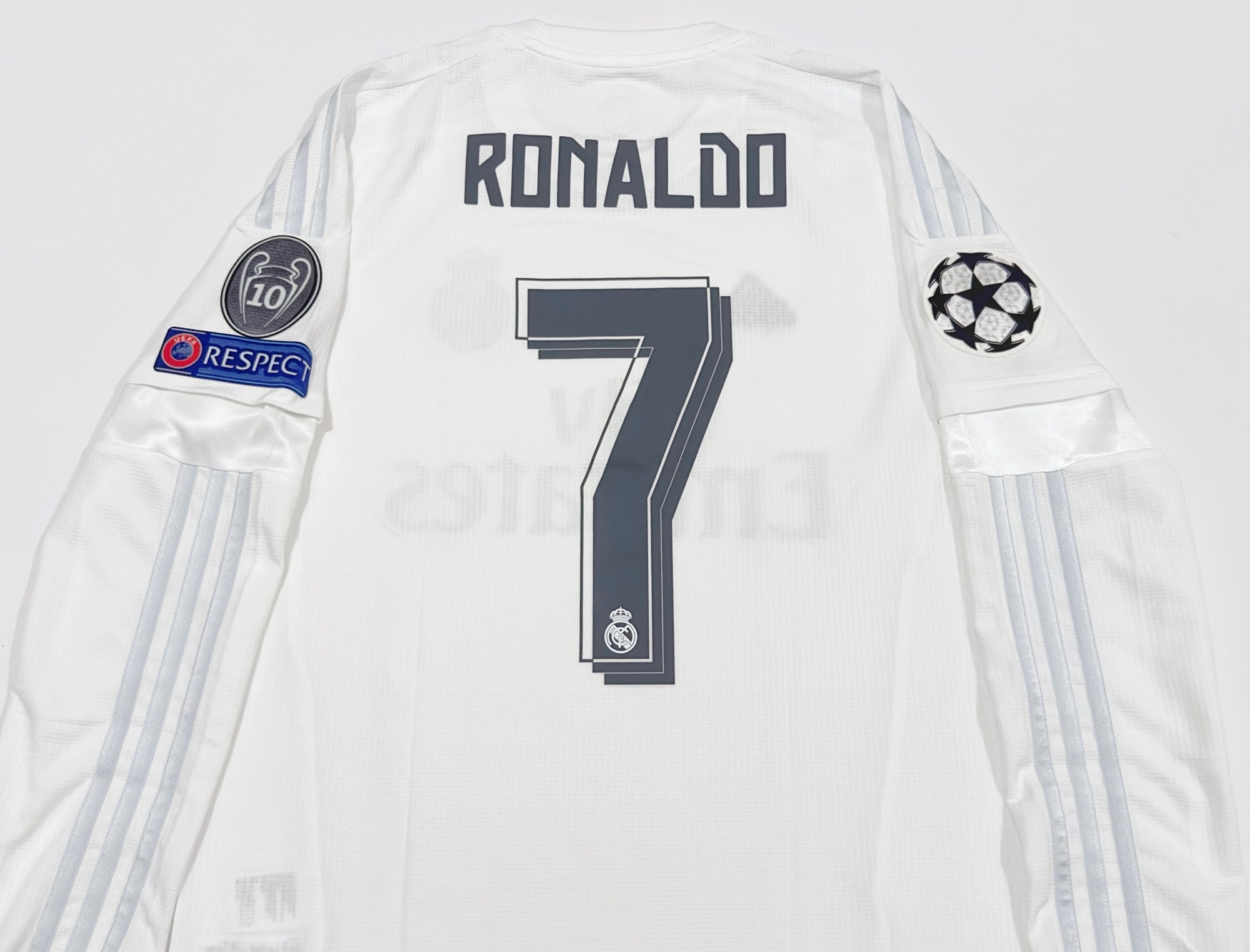 2015/16 Real Madrid #7 RONALDO Home Jersey (S) L/S