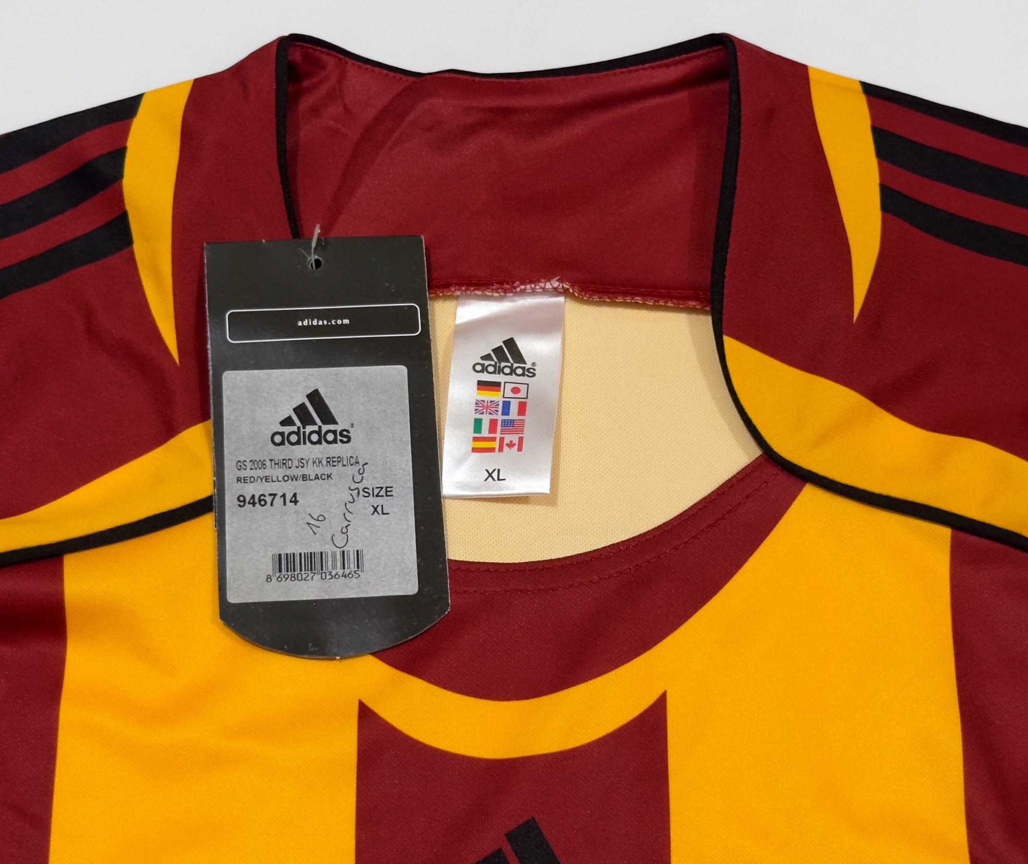 2006/07 Galatasaray #16 CARRUSCA Alternate Home Jersey (XL)
