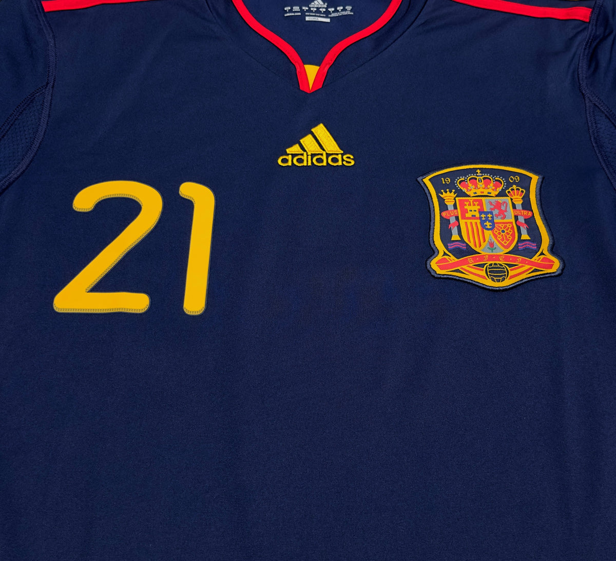 2010 Spain #21 SILVA Away Jersey (S)
