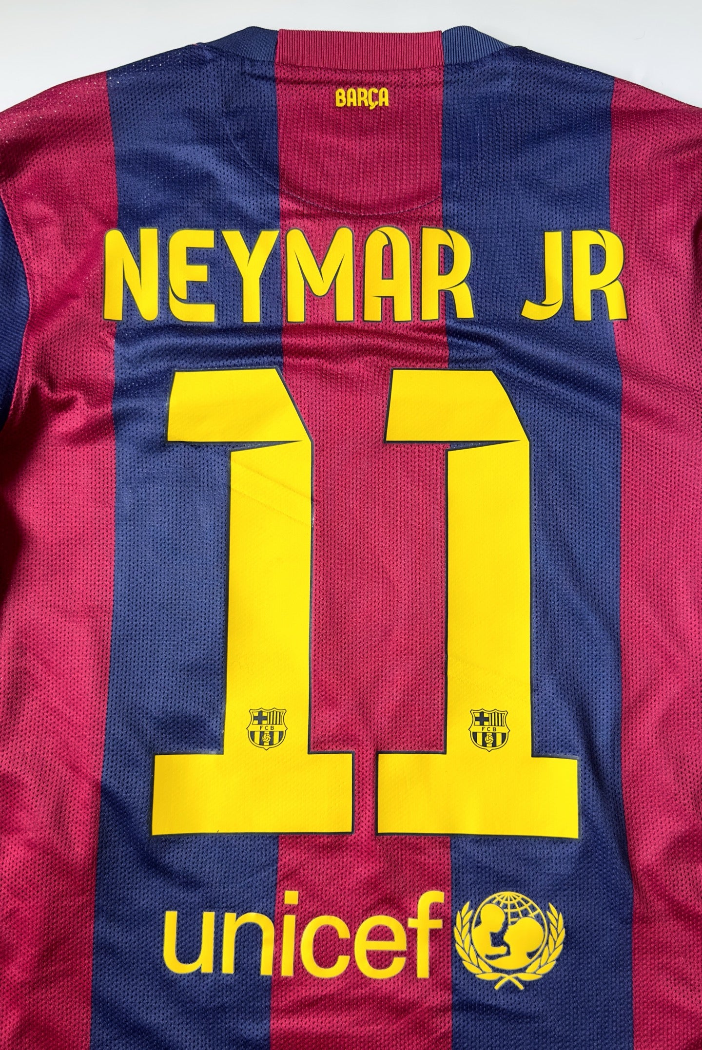 2014/15 Barcelona #11 NEYMAR JR Home Jersey (S) – Double Kick