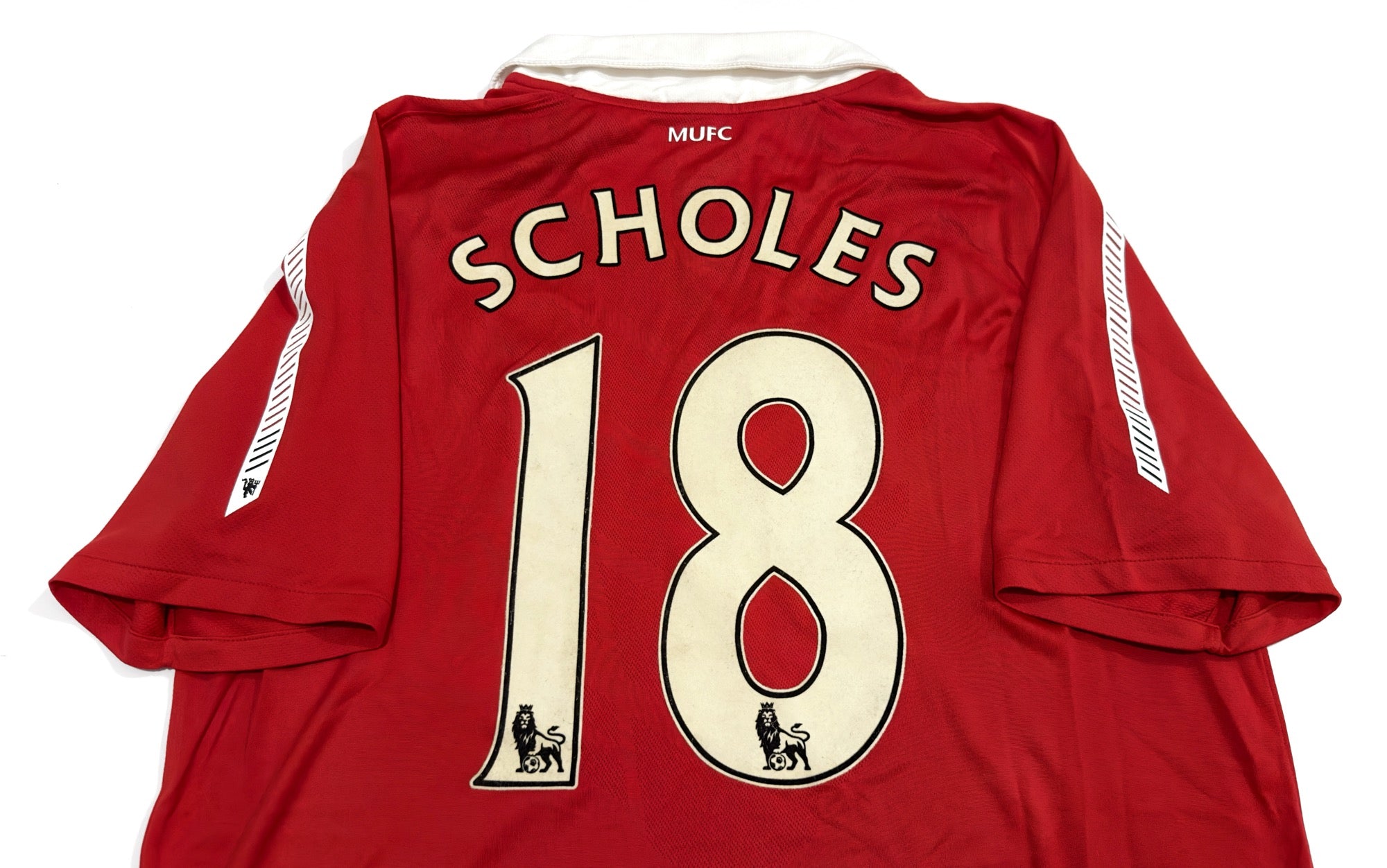 2010/11 Man Utd #18 SCHOLES Home Jersey (L)