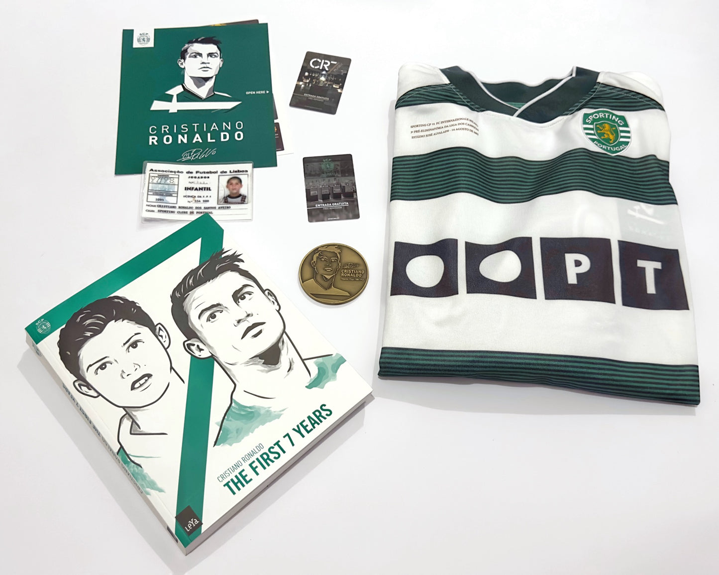 2002/03 Sporting CP #28 C.RONALDO Home Jersey Remake Boxset (L)