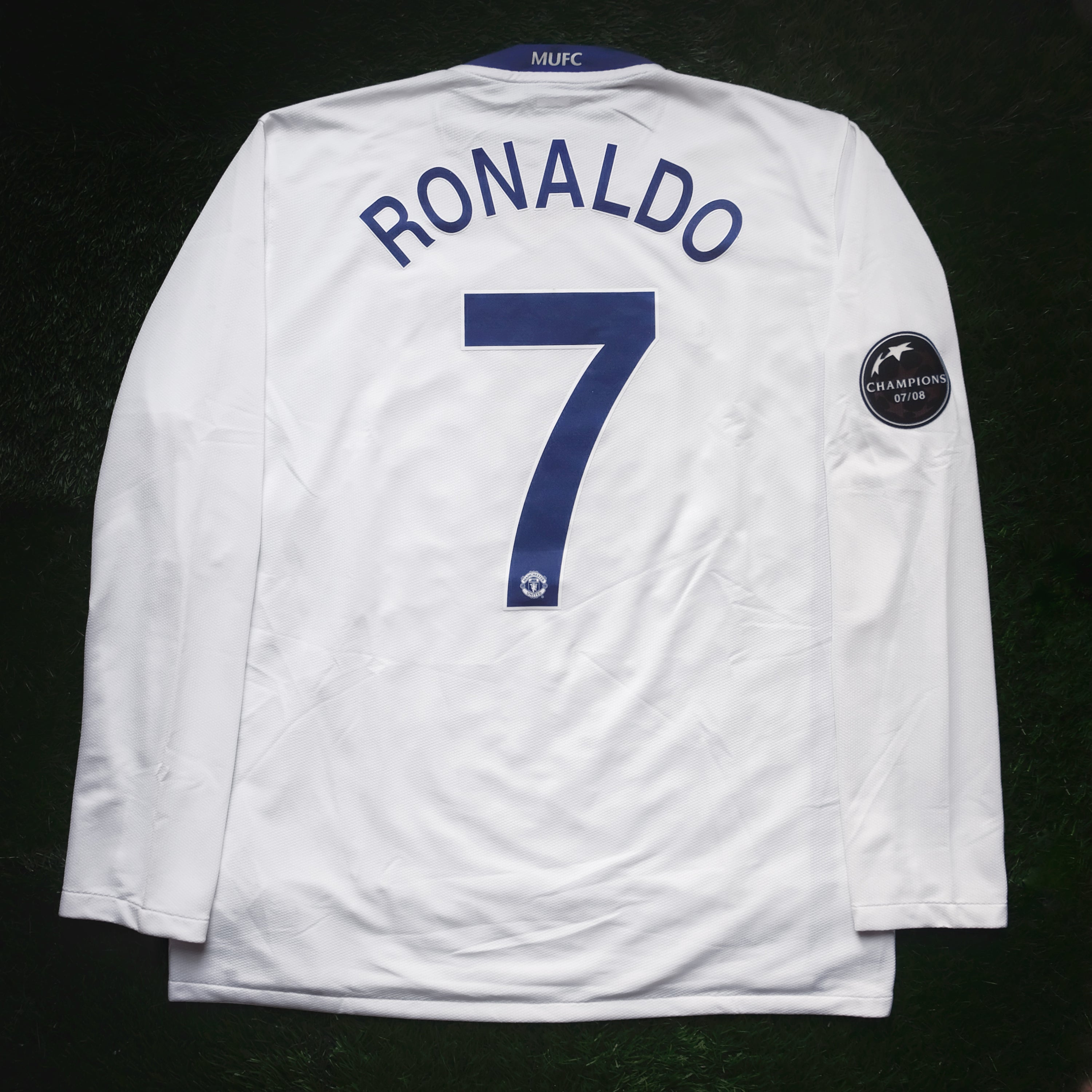 2008/09 Man Utd #7 RONALDO Away Jersey (L) L/S