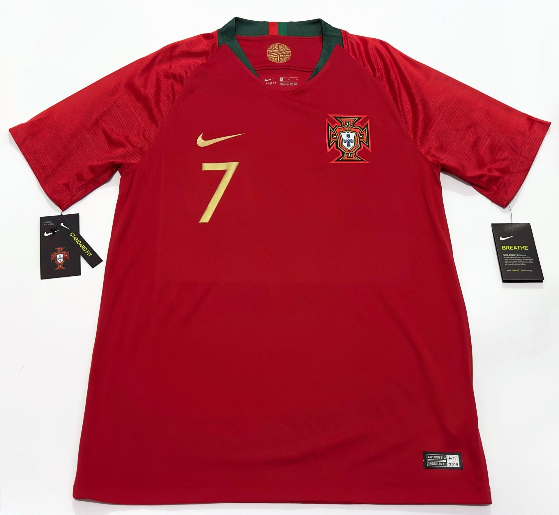 2018/19 Portugal #7 RONALDO Home Jersey (M)