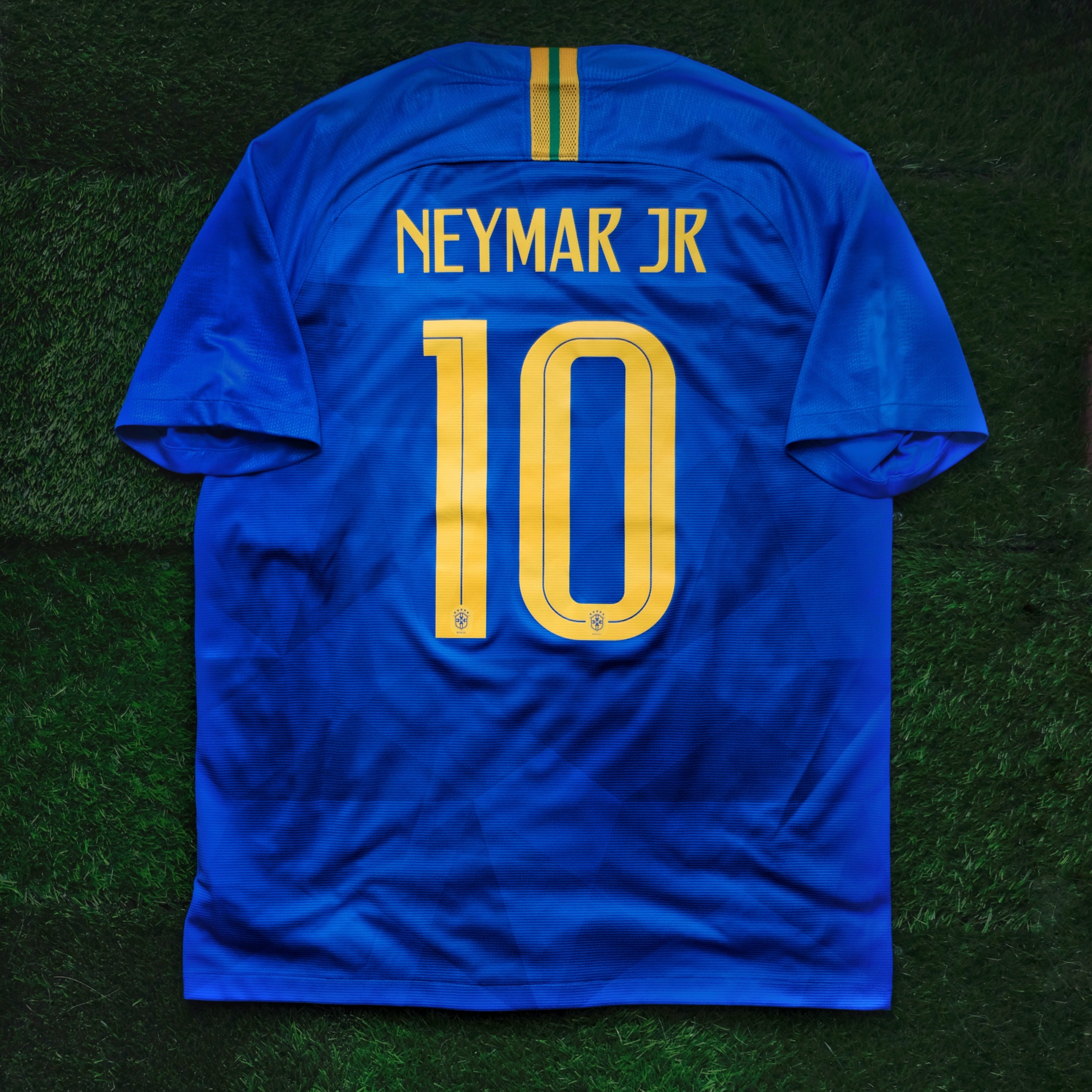 2018 Brazil #10 NEYMAR JR Away Jersey (L)