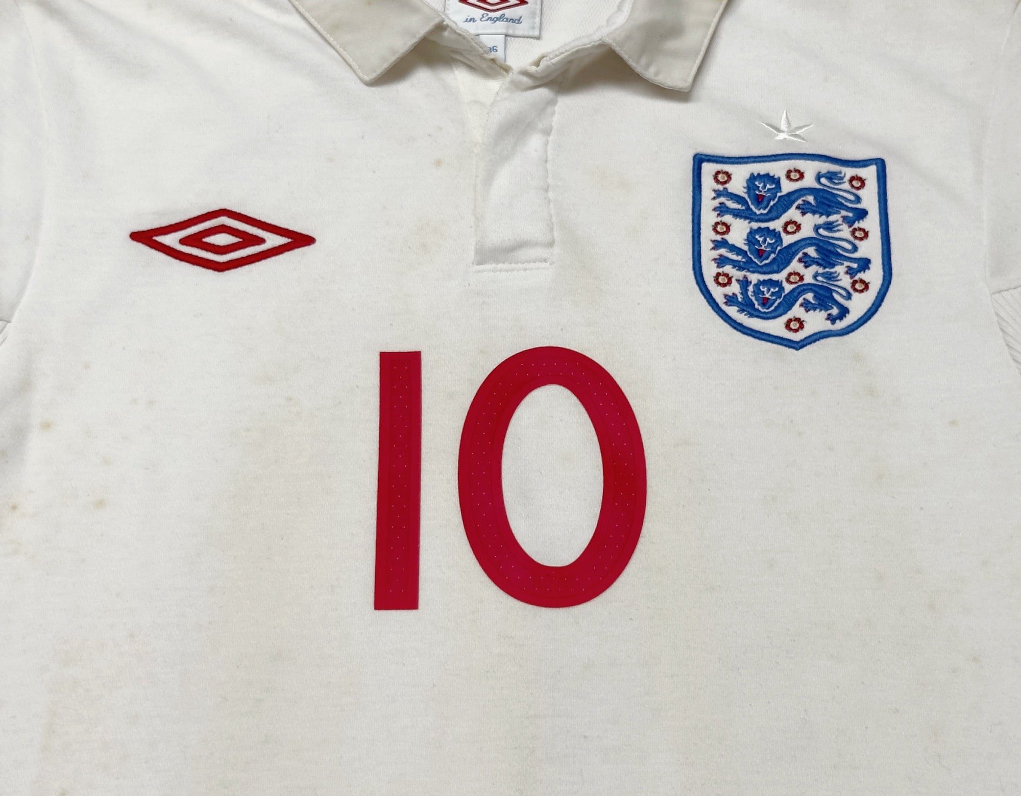 2009/10 England #10 ROONEY Home Jersey (S)