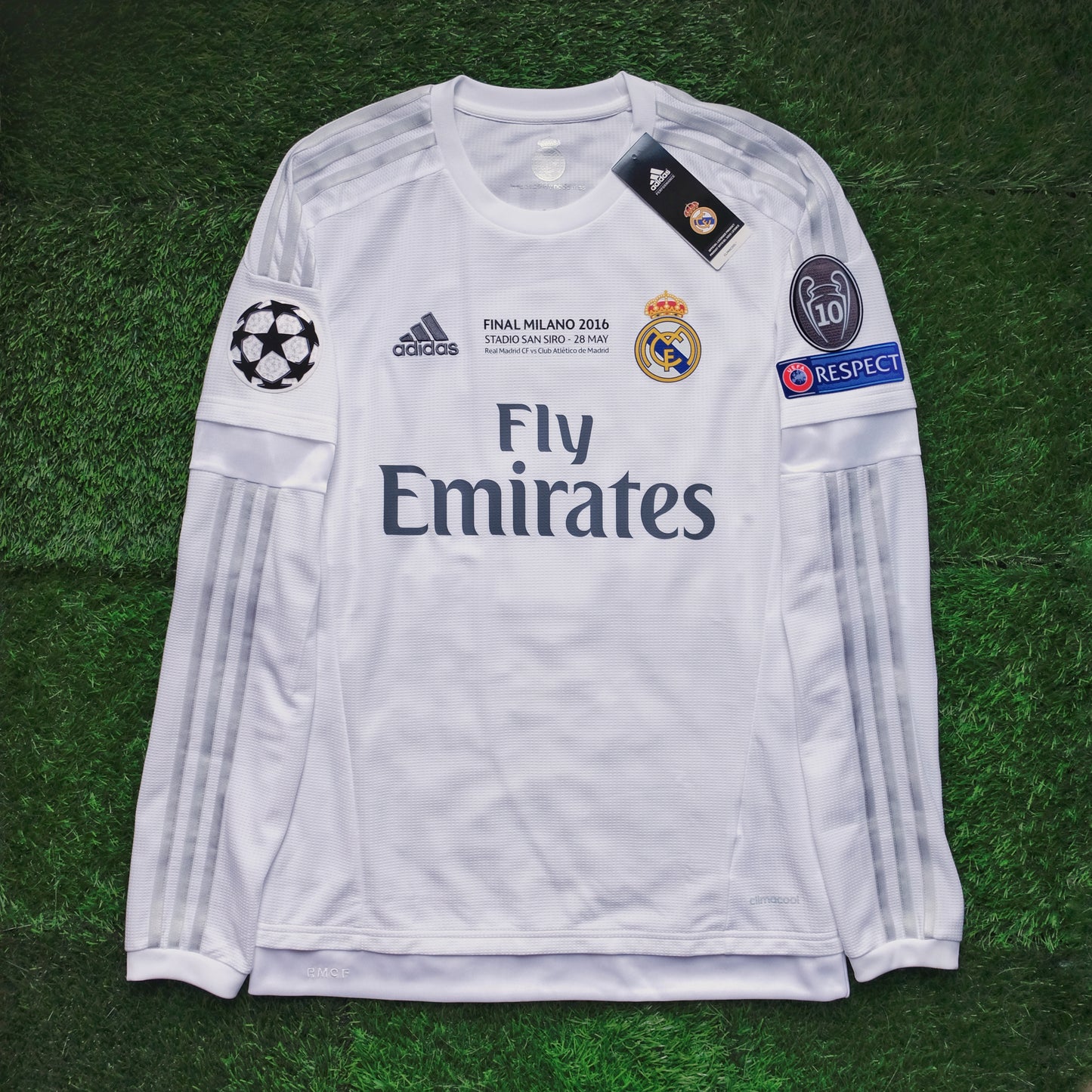 2015/16 Real Madrid #7 RONALDO Home Jersey (S) L/S