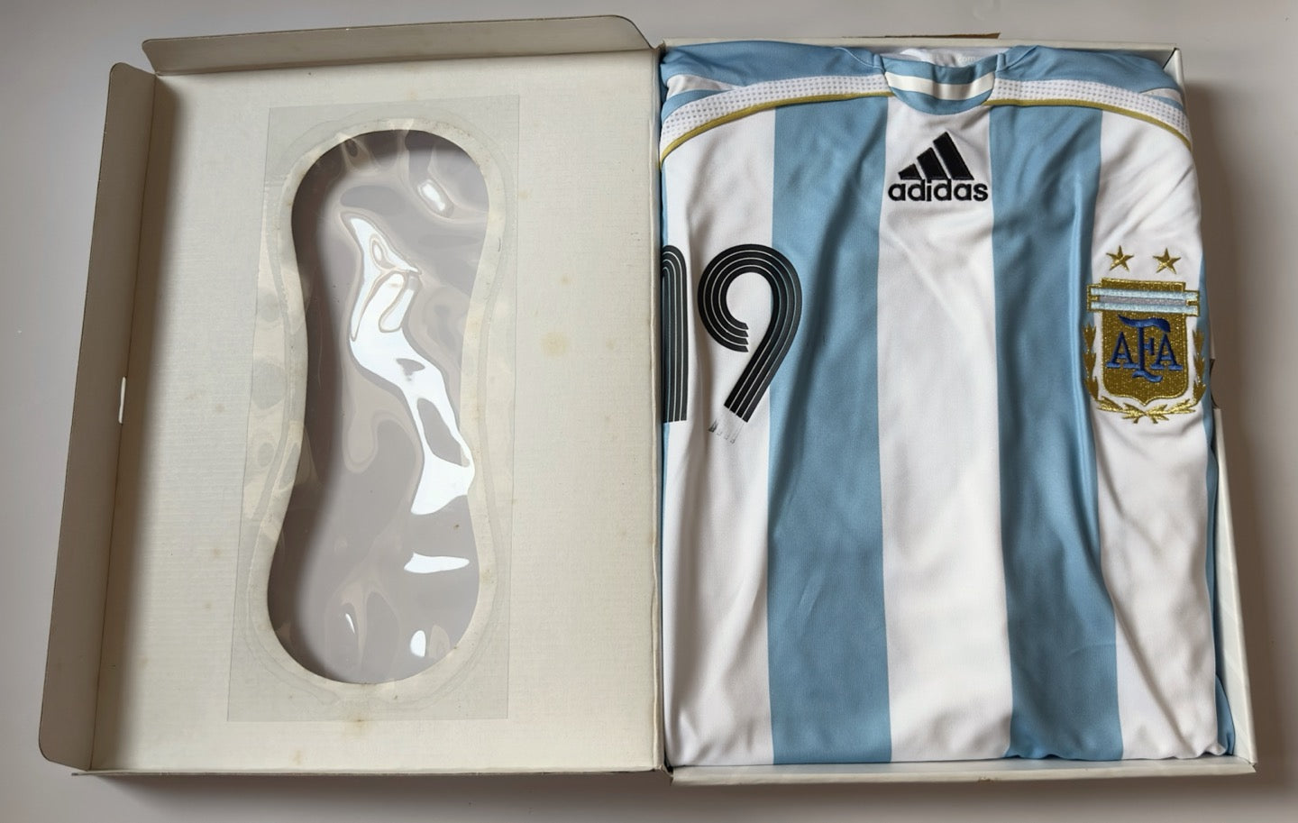 2006 Argentina #19 MESSI Home Jersey Boxset (XL)